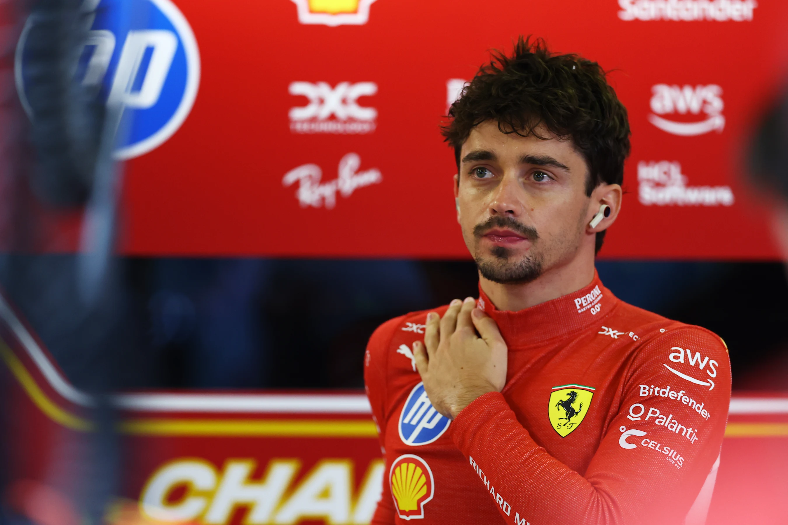 ABU DHABI, UNITED ARAB EMIRATES - DECEMBER 07: Charles Leclerc of Monaco and Ferrari prepares to
