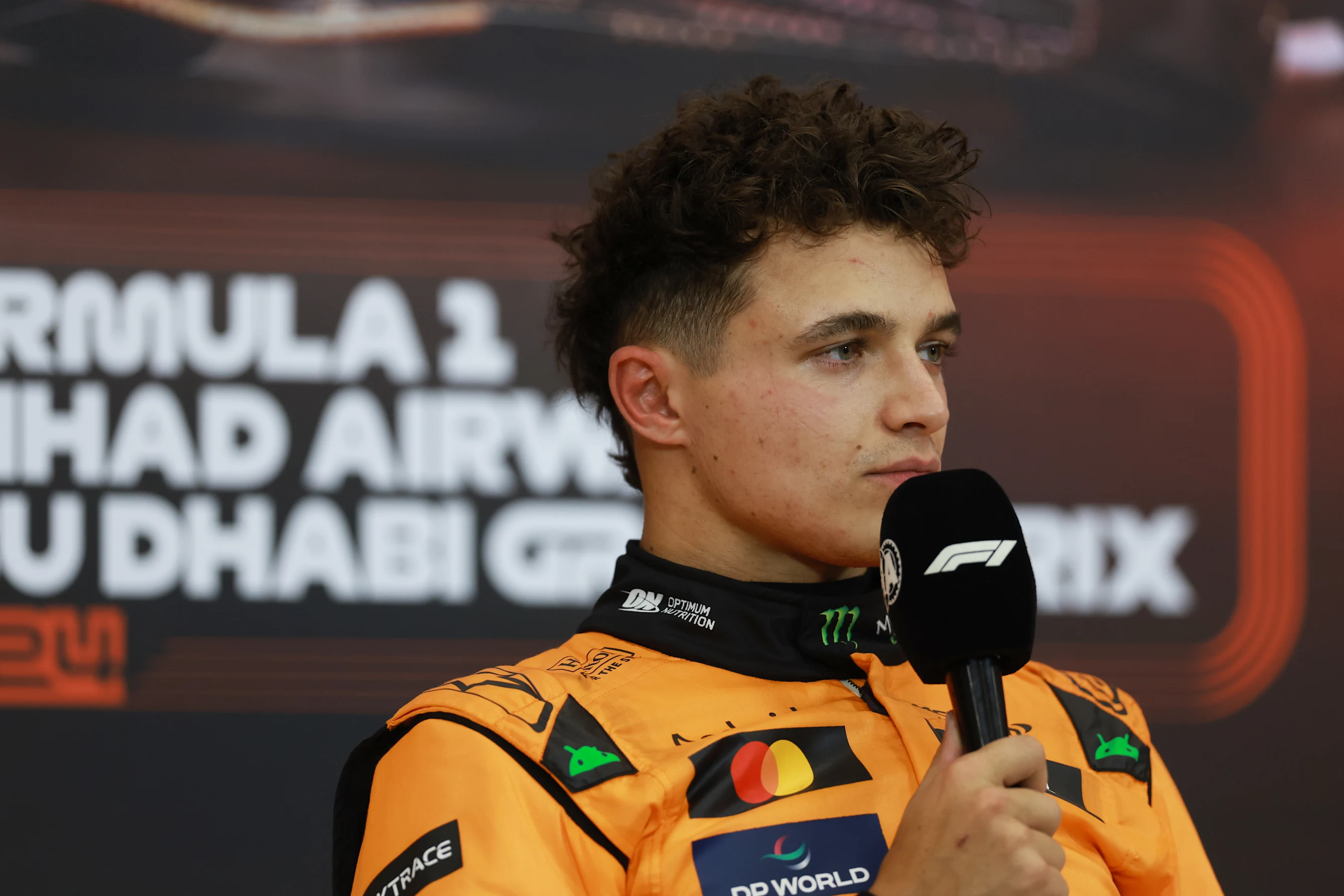 ABU DHABI, UNITED ARAB EMIRATES - DECEMBER 07: Pole position qualifier Lando Norris of Great