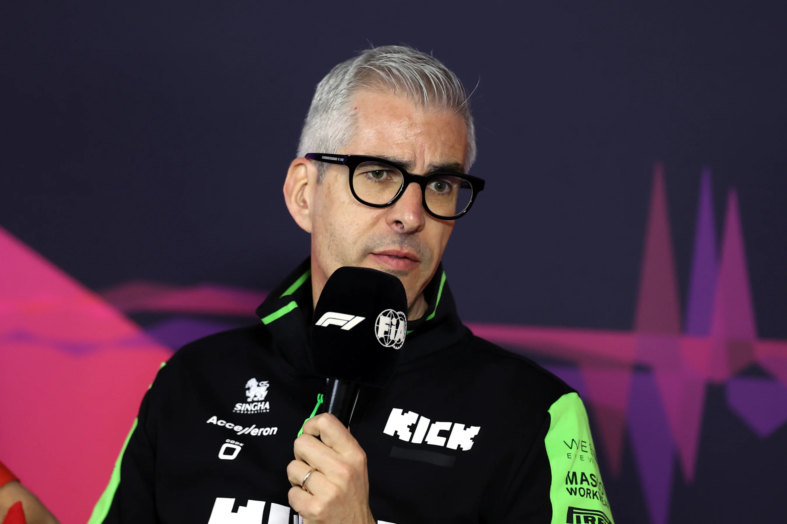 MELBOURNE, AUSTRALIA - MARCH 22: Alessandro Alunni Bravi, Team Representative of Stake F1 Team Kick