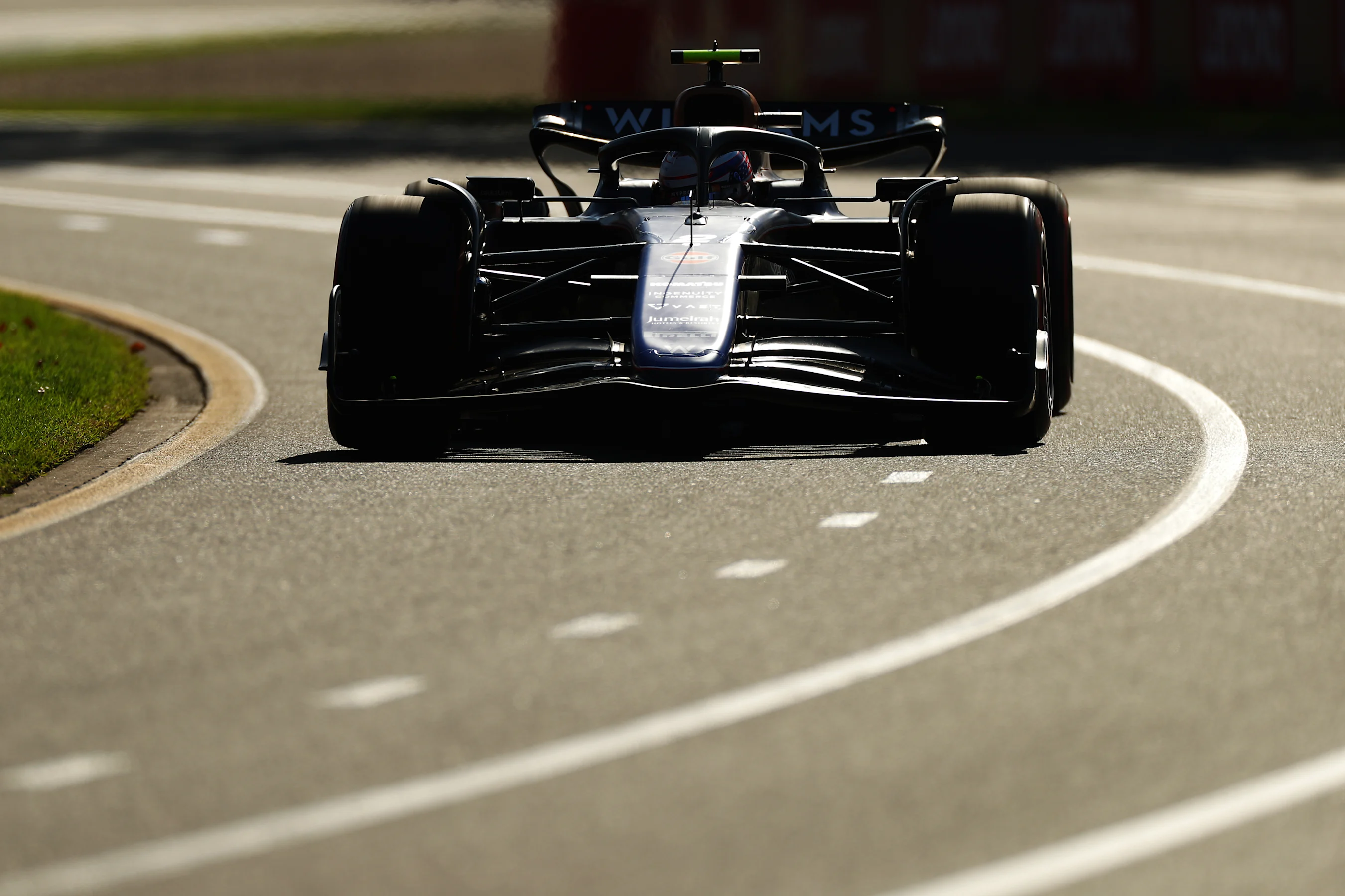 MELBOURNE, AUSTRALIA - MARCH 22: Logan Sargeant of United States driving the (2) Williams FW46