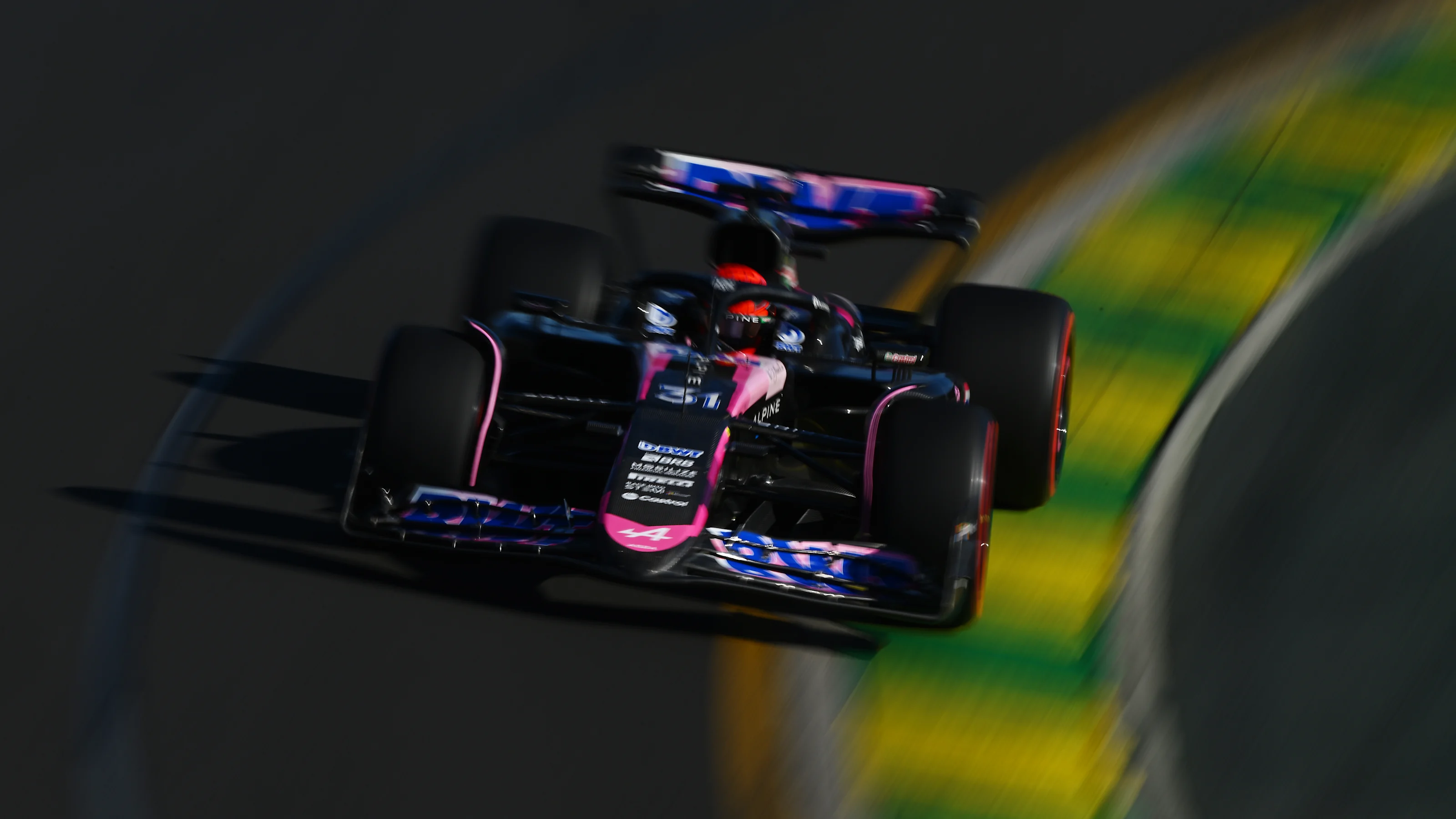 MELBOURNE, AUSTRALIA - MARCH 22: Esteban Ocon of France driving the (31) Alpine F1 A524 Renault on
