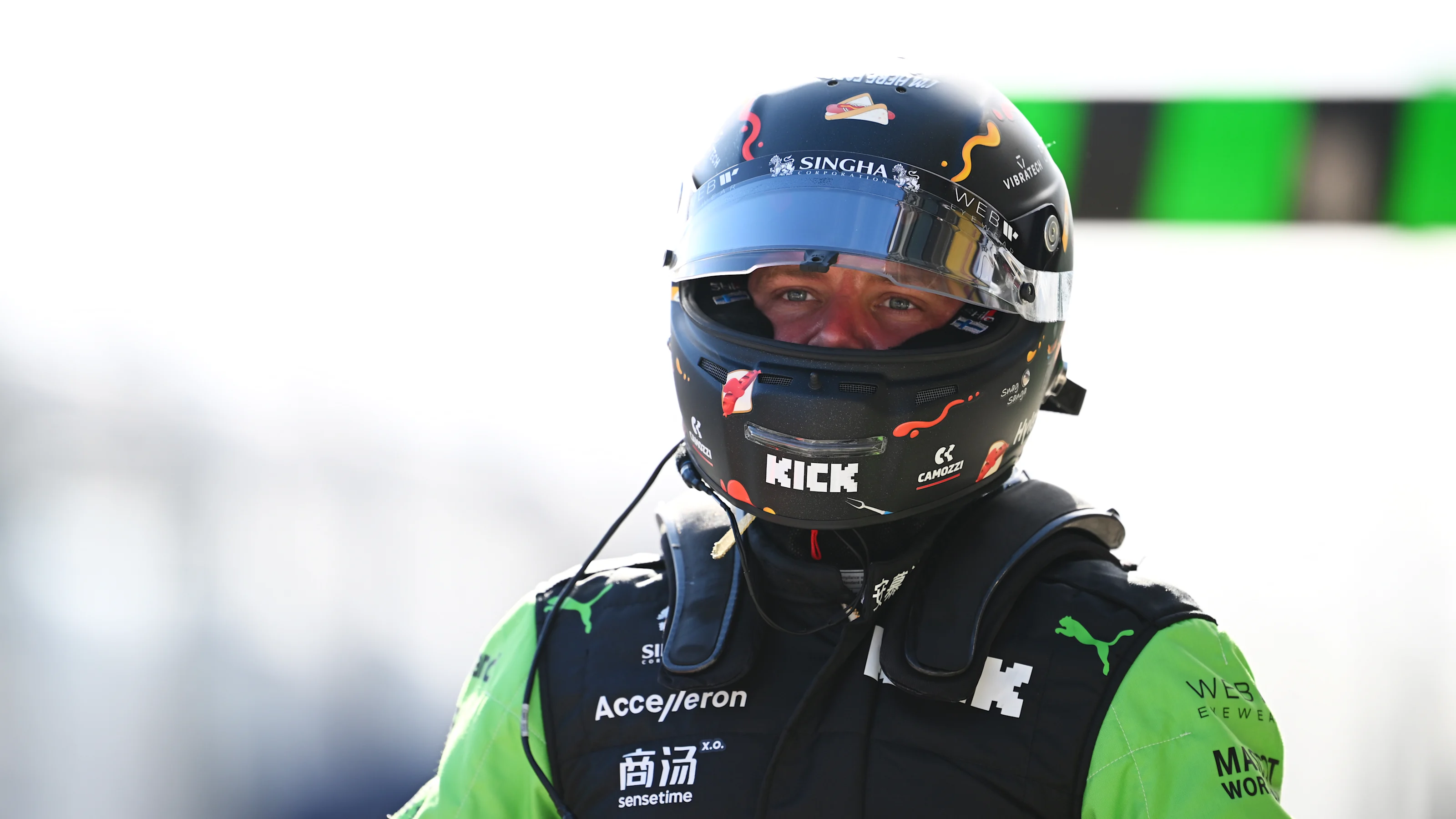 MELBOURNE, AUSTRALIA - MARCH 23: 13th placed qualifier Valtteri Bottas of Finland and Stake F1 Team