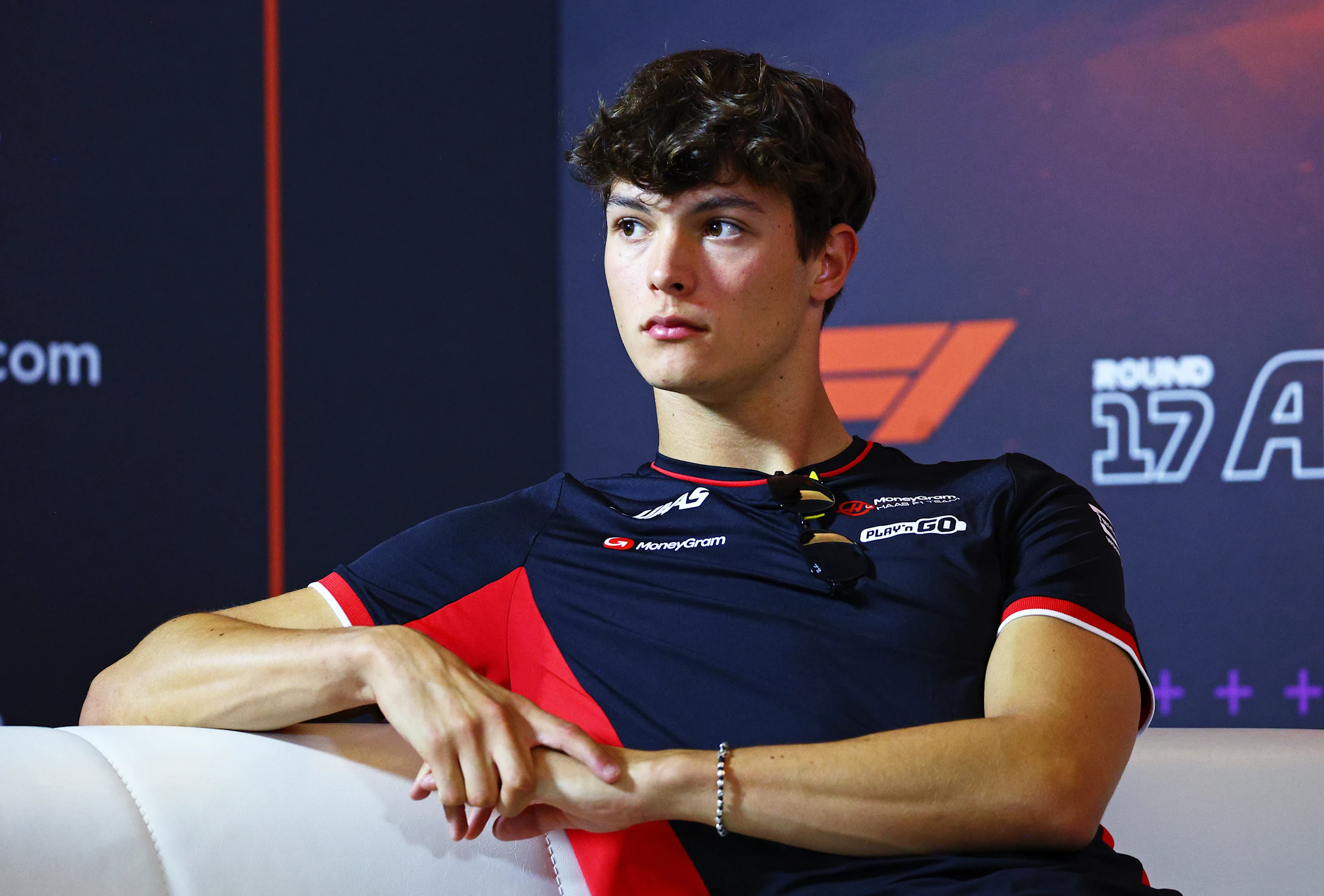 BAKU, AZERBAIJAN - SEPTEMBER 12: Oliver Bearman of Great Britain and Haas F1 attends the Drivers