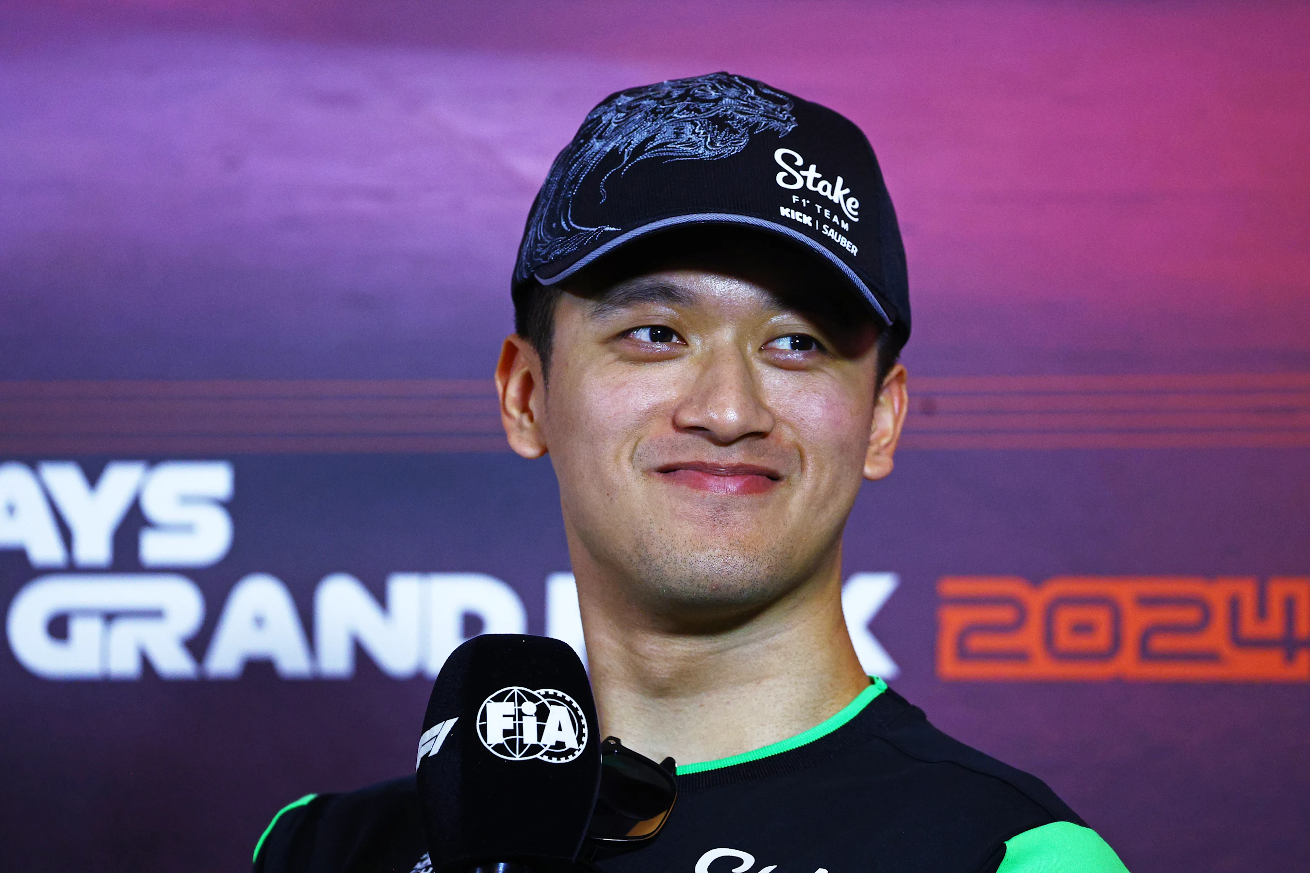 BAKU, AZERBAIJAN - SEPTEMBER 12: Zhou Guanyu of China and Stake F1 Team Kick Sauber attends the