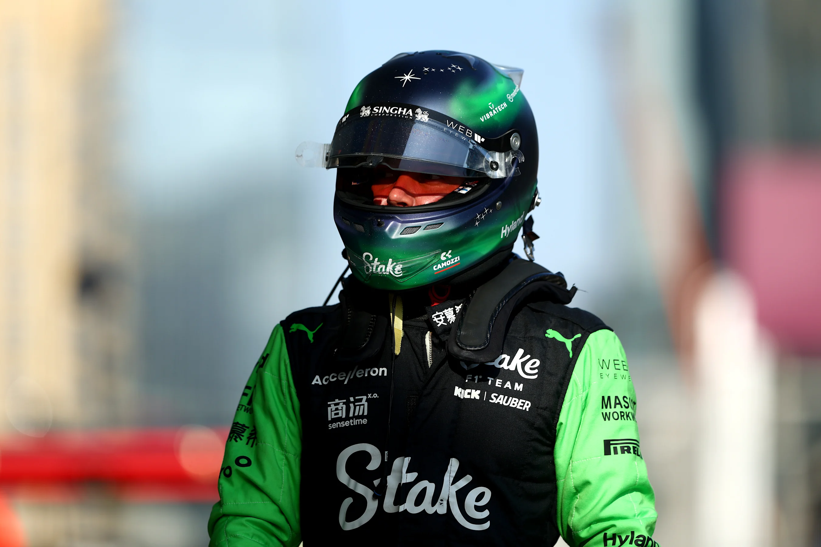 BAKU, AZERBAIJAN - SEPTEMBER 14: 18th placed qualifier Valtteri Bottas of Finland and Stake F1 Team