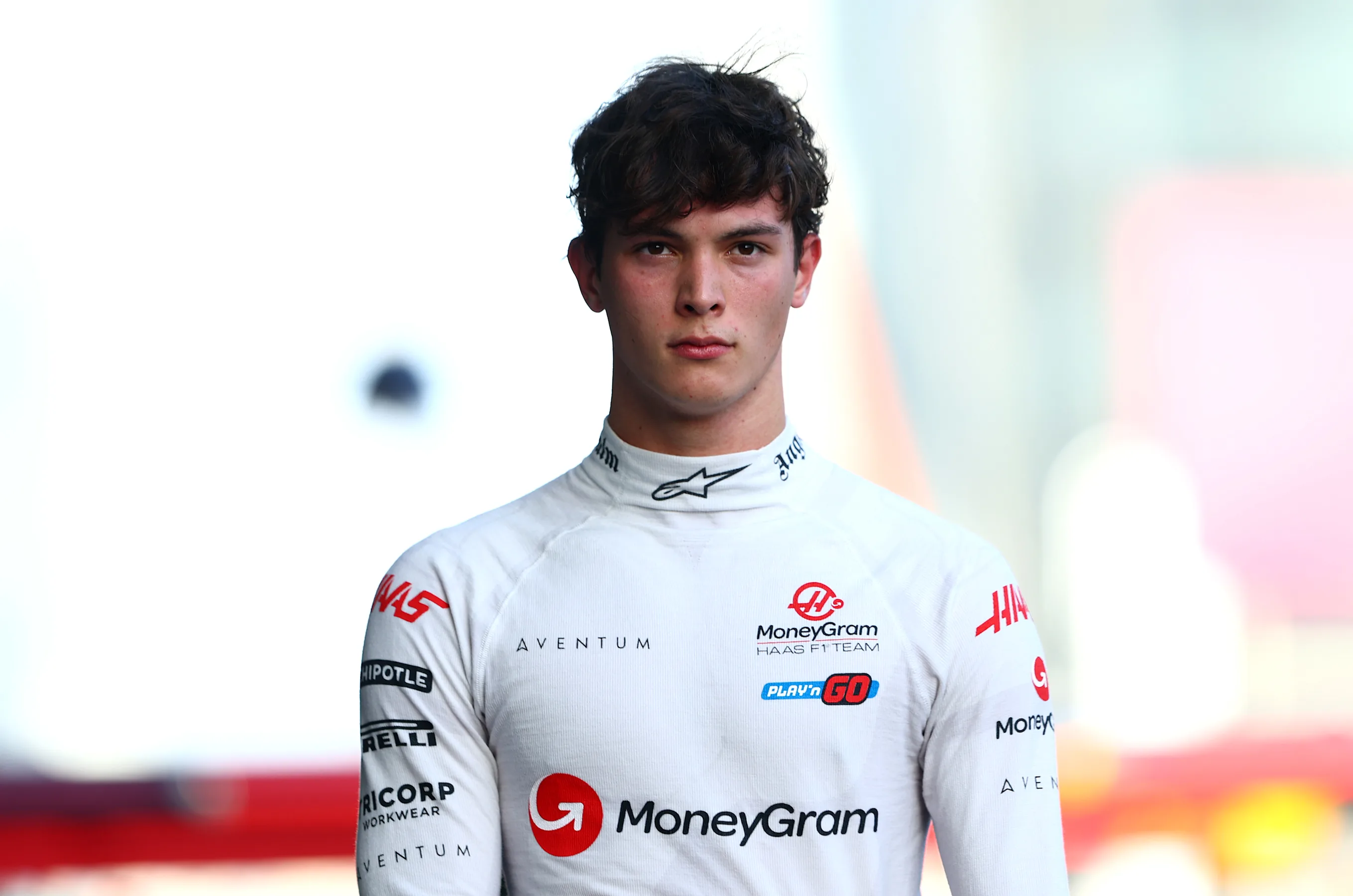 BAKU, AZERBAIJAN - SEPTEMBER 14: 11th placed qualifier Oliver Bearman of Great Britain and Haas F1