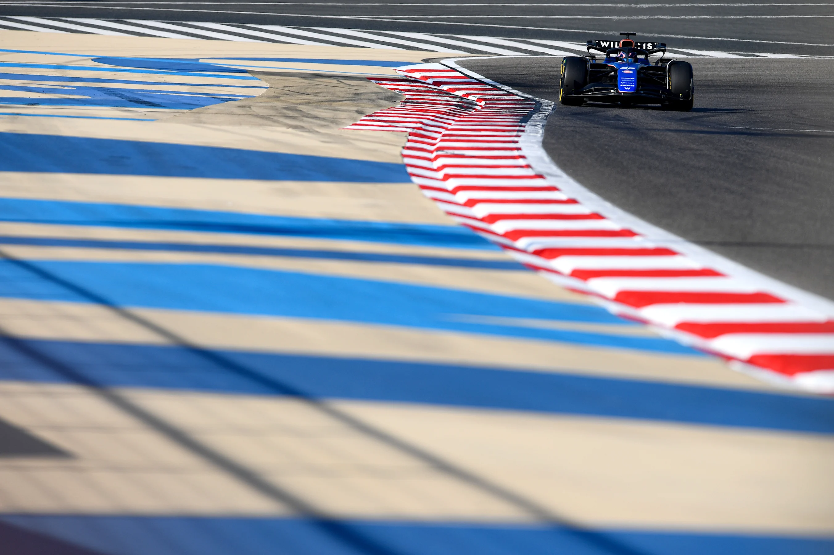 BAHRAIN, BAHRAIN - FEBRUARY 29: Alexander Albon of Thailand driving the (23) Williams FW46 Mercedes