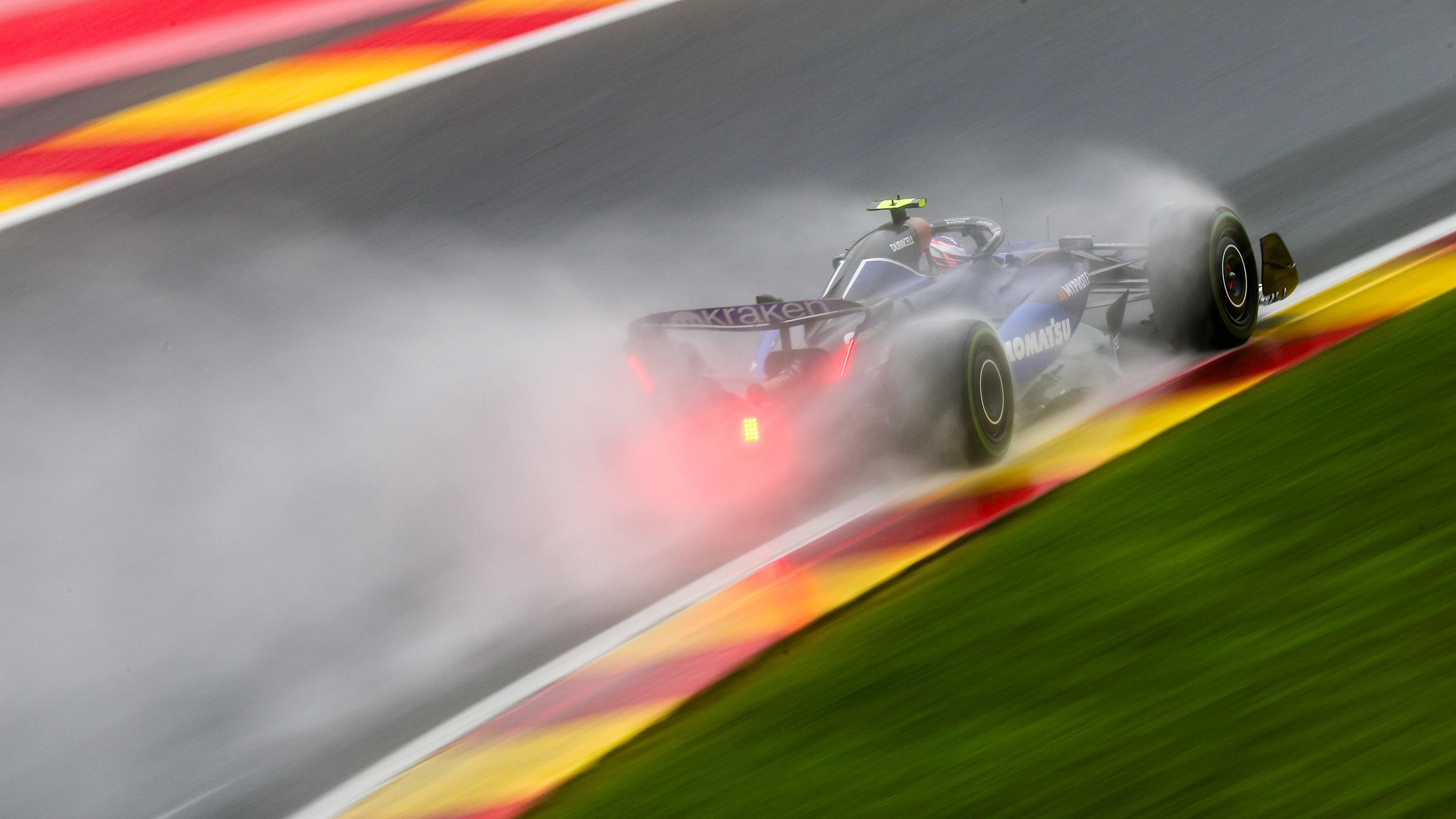 SPA, BELGIUM - JULY 27: Logan Sargeant of USA and Williams  during qualifying ahead of the F1 Grand