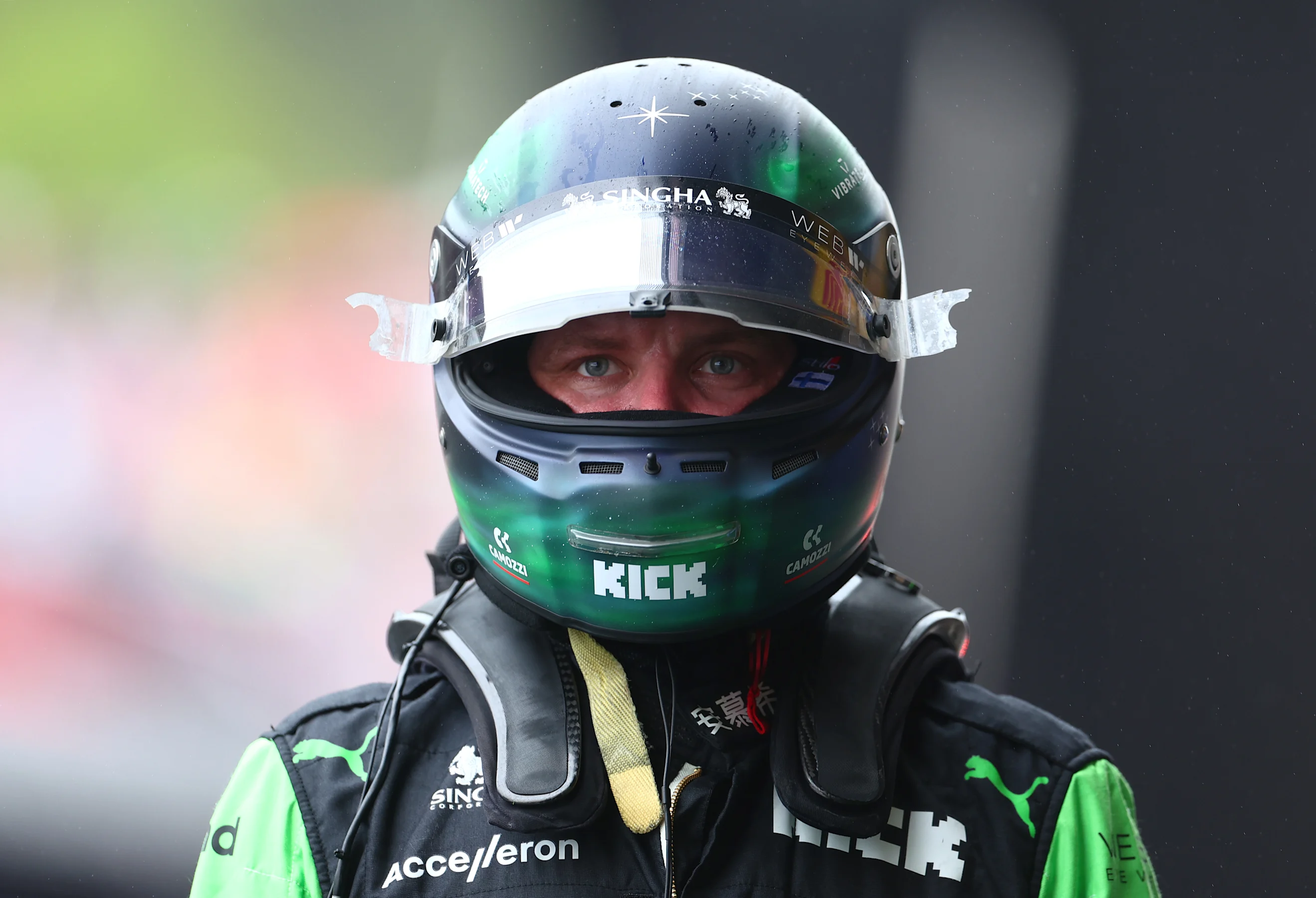 SPA, BELGIUM - JULY 27: 14th placed qualifier Valtteri Bottas of Finland and Stake F1 Team Kick
