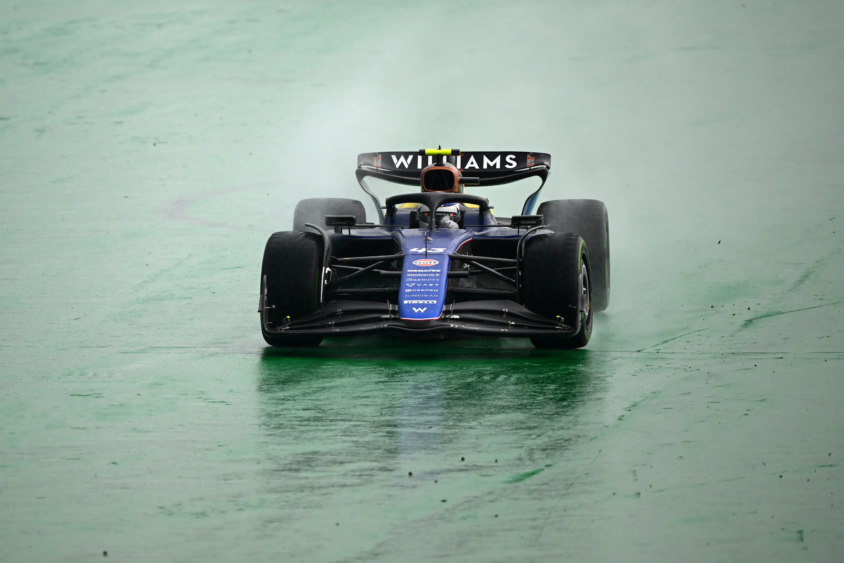 SAO PAULO, BRAZIL - NOVEMBER 03: Franco Colapinto of Argentina driving the (43) Williams FW45