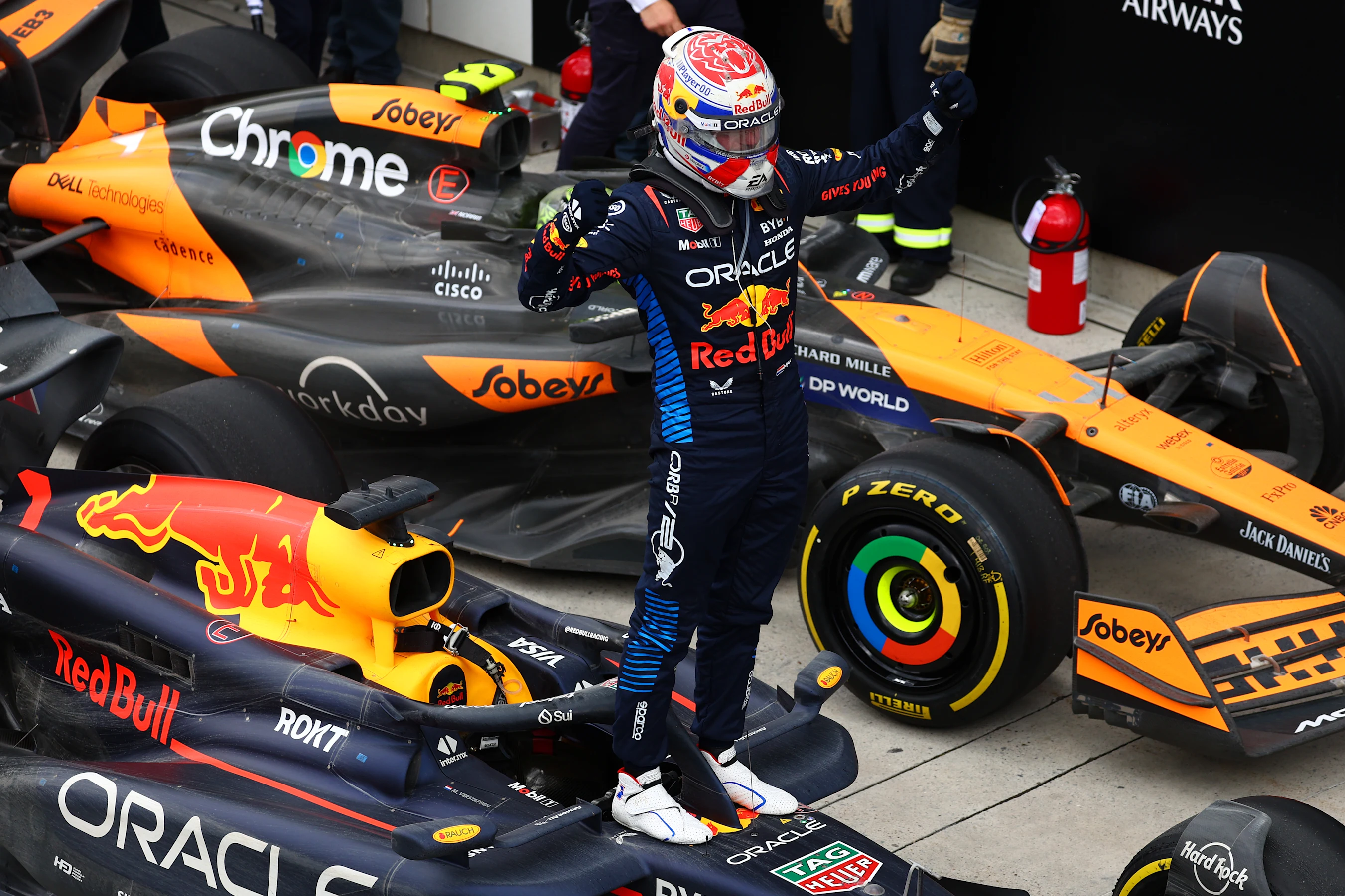 MONTREAL, QUEBEC - JUNE 09: Race winner Max Verstappen of the Netherlands and Oracle Red Bull