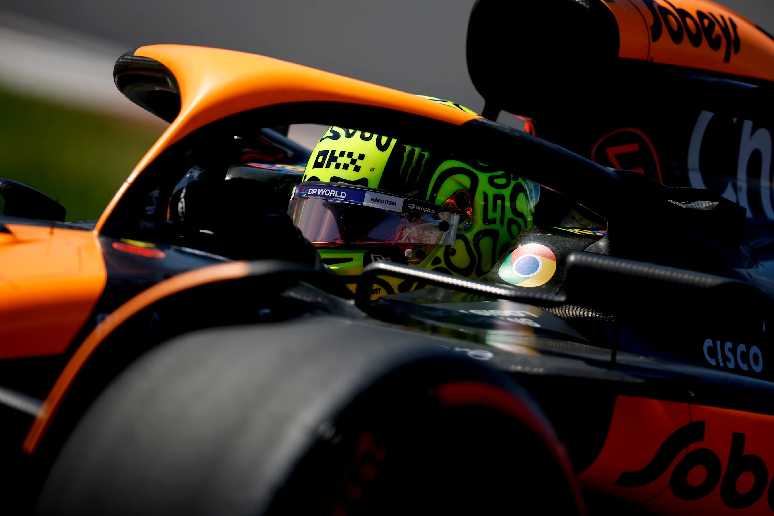 MONTREAL, QUEBEC - JUNE 07: Lando Norris of Great Britain driving the (4) McLaren MCL38 Mercedes on