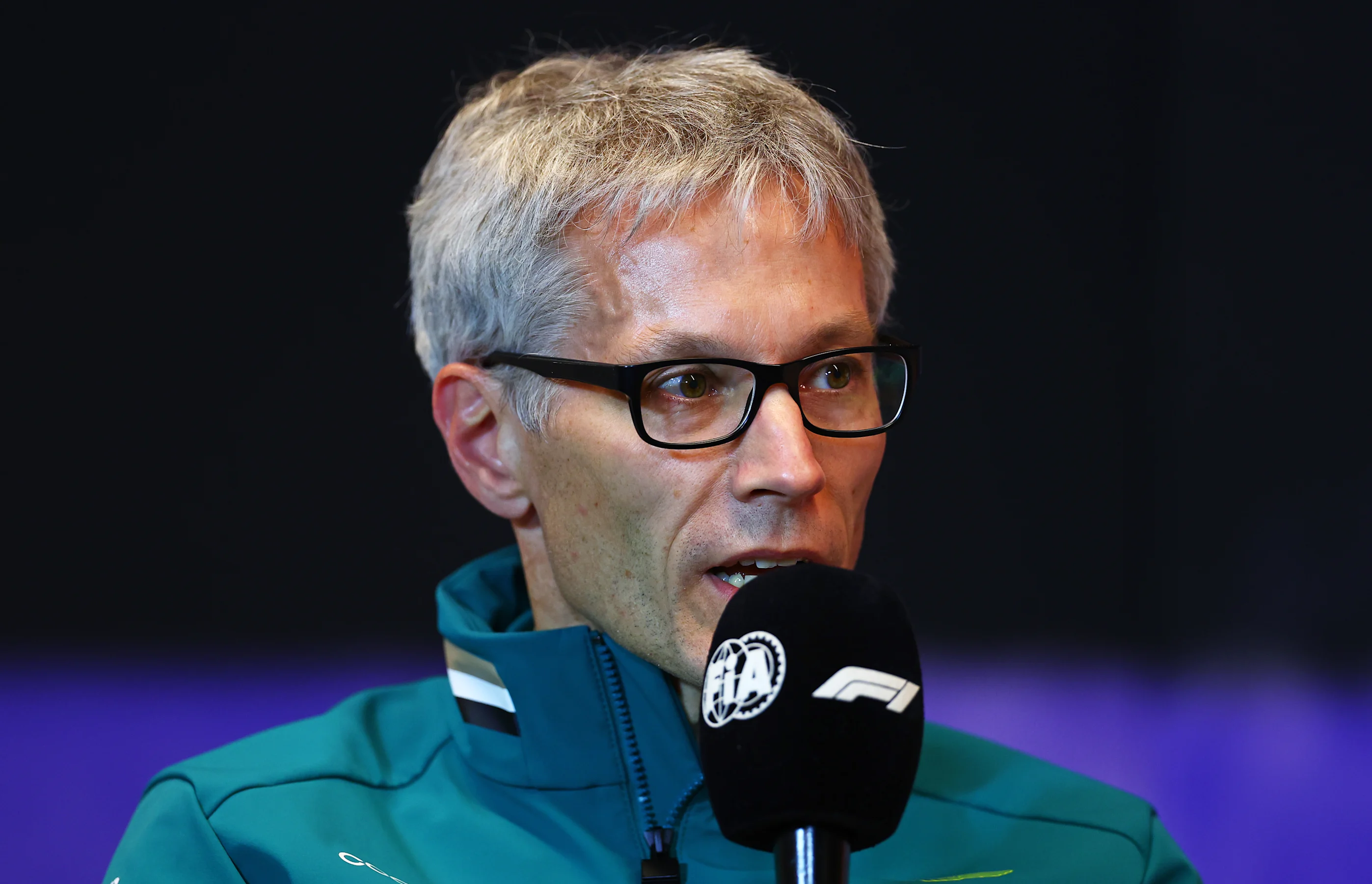 MONTREAL, QUEBEC - JUNE 07: Mike Krack, Team Principal of the Aston Martin F1 Team attends the Team