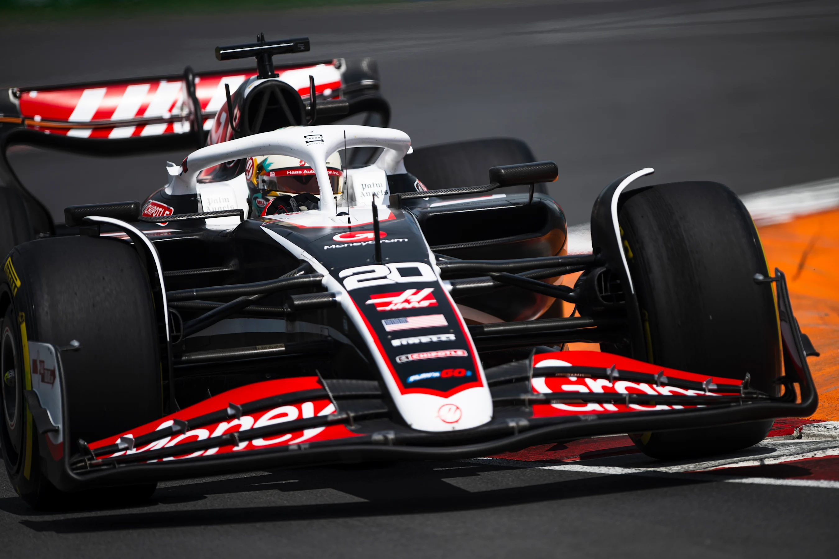 MONTREAL, QUEBEC - JUNE 08: Kevin Magnussen of Denmark driving the (20) Haas F1 VF-24 Ferrari on