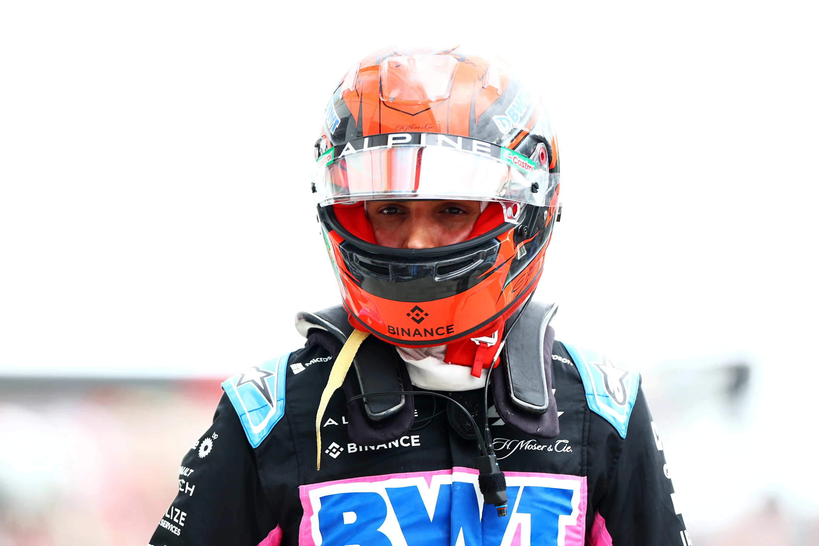 MONTREAL, QUEBEC - JUNE 08: 18th placed qualifier Esteban Ocon of France and Alpine F1 looks on in