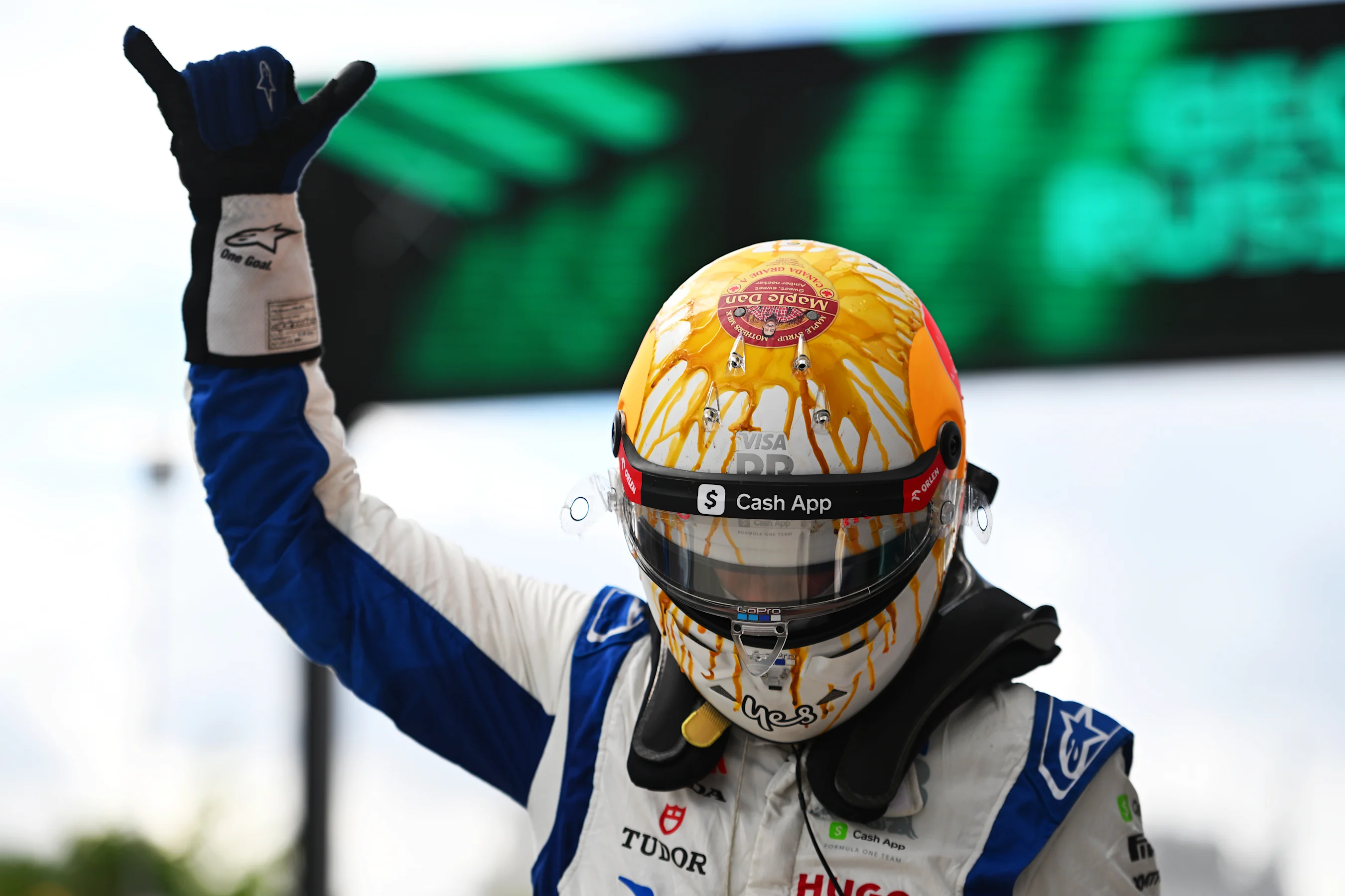 MONTREAL, QUEBEC - JUNE 08: 5th placed qualifier Daniel Ricciardo of Australia and Visa Cash App RB