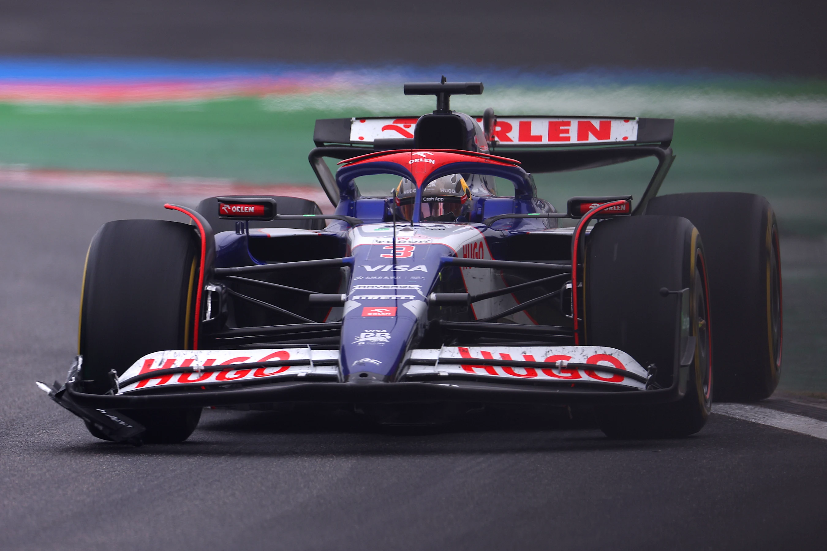 SHANGHAI, CHINA - APRIL 21: Daniel Ricciardo of Australia driving the (3) Visa Cash App RB VCARB 01