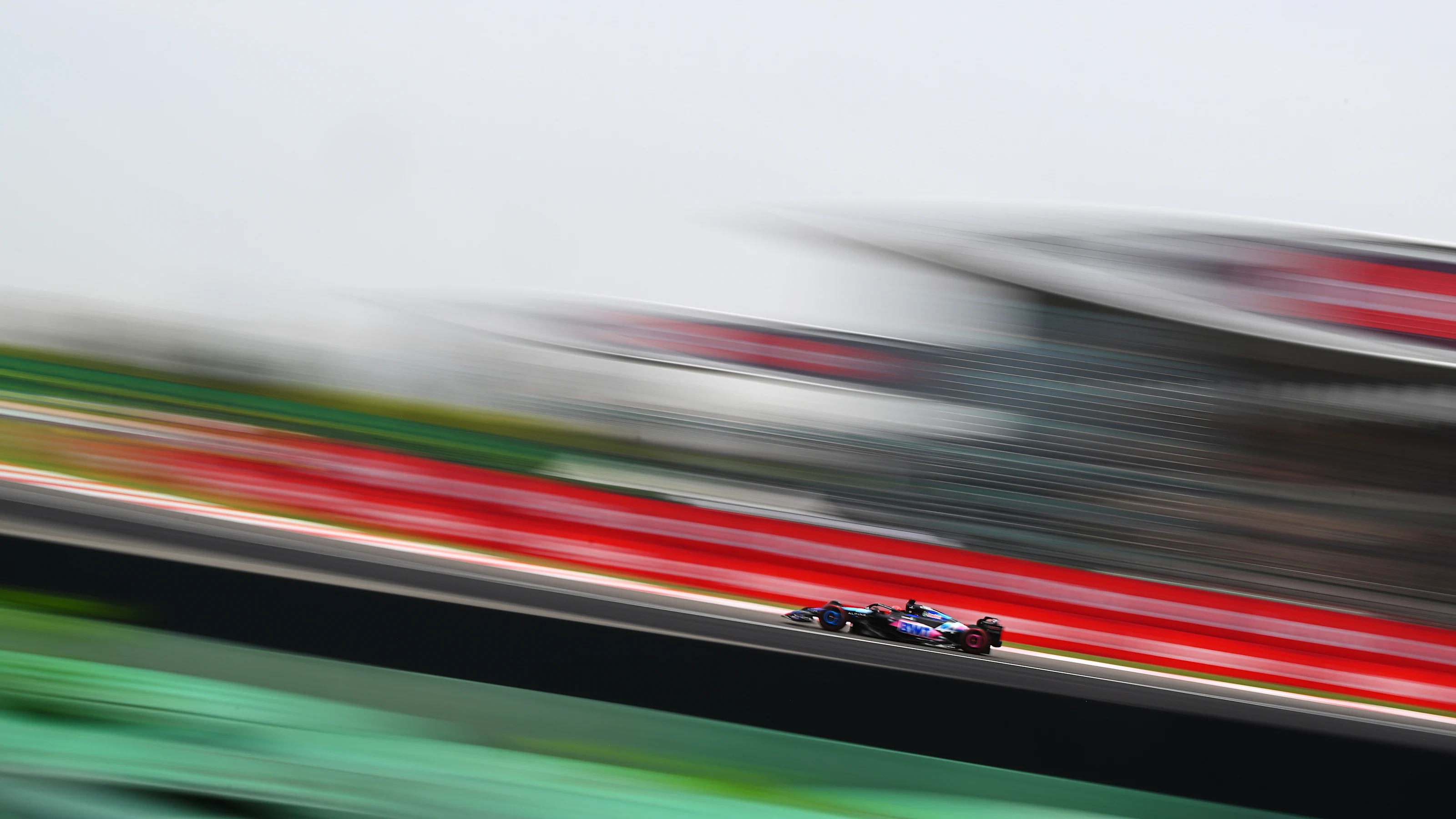 SHANGHAI, CHINA - APRIL 19: Esteban Ocon of France driving the (31) Alpine F1 A524 Renault on track