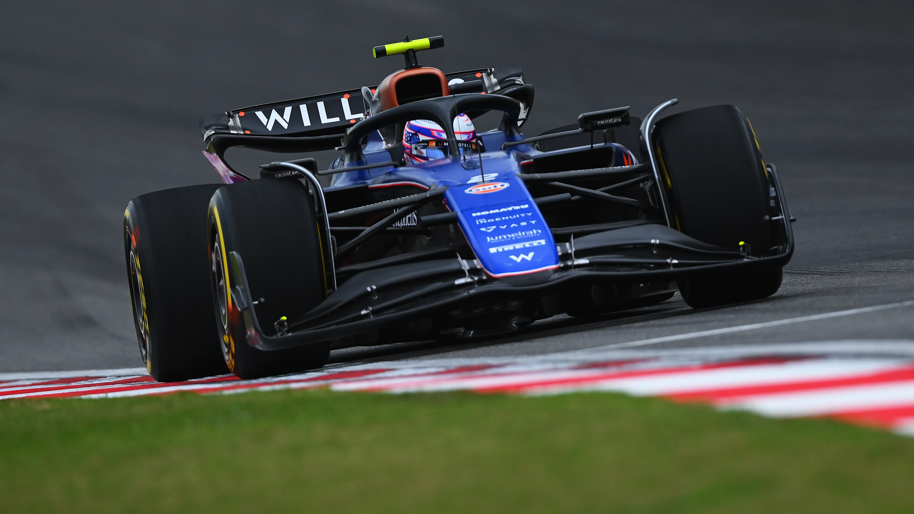 SHANGHAI, CHINA - APRIL 19: Logan Sargeant of United States driving the (2) Williams FW46 Mercedes