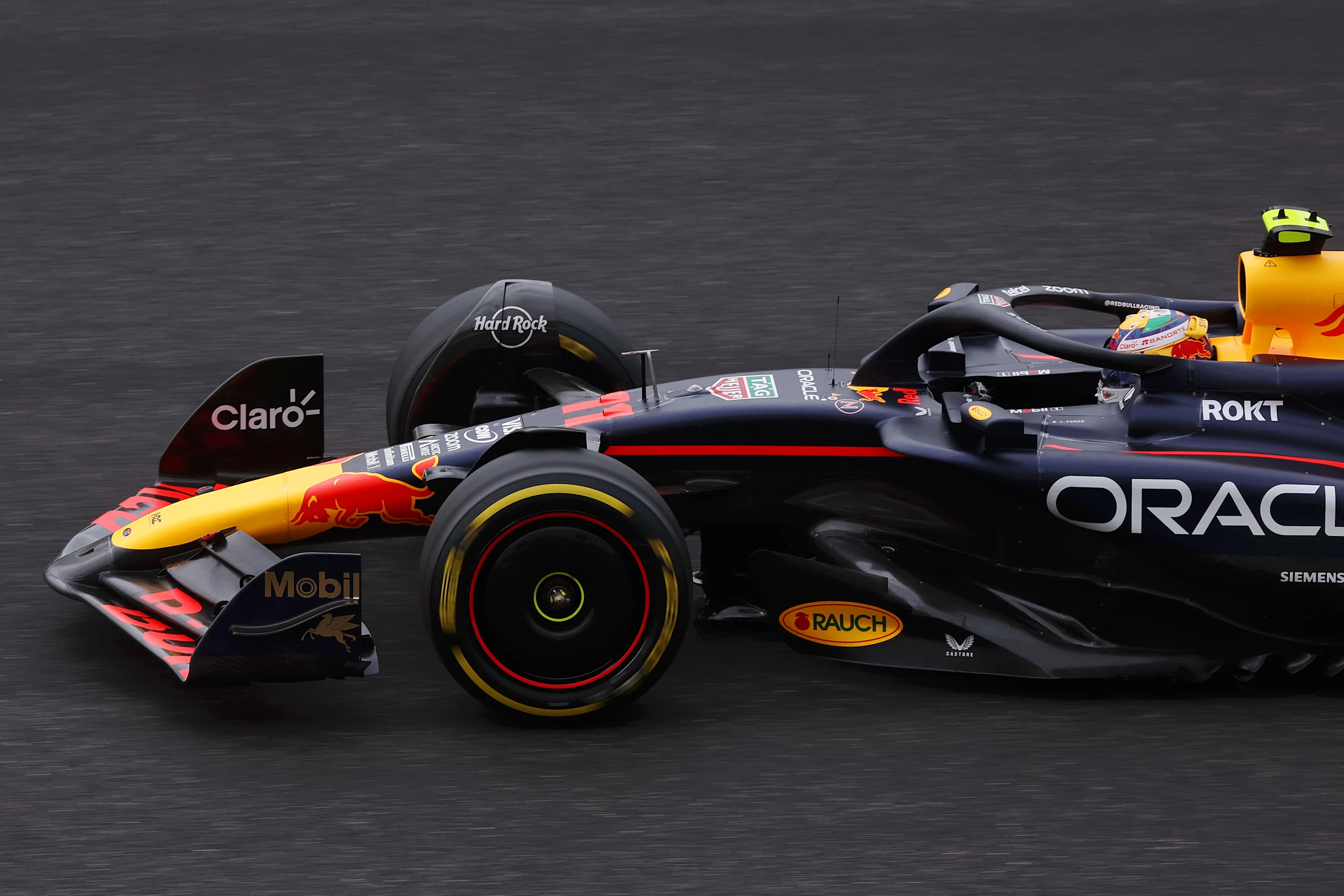 SHANGHAI, CHINA - APRIL 19: Sergio Perez of Mexico driving the (11) Oracle Red Bull Racing RB20 on
