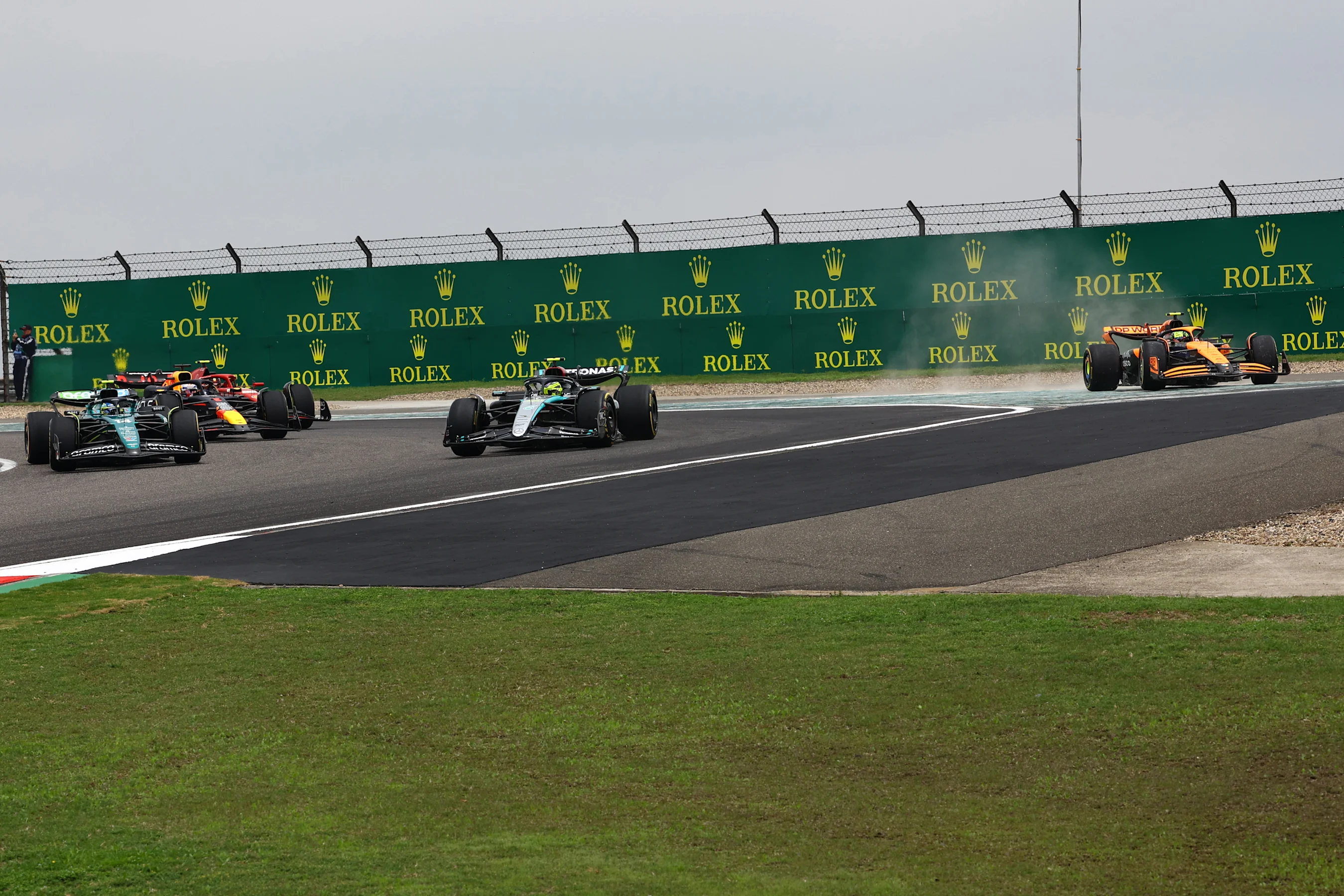 SHANGHAI, CHINA - APRIL 20: Lewis Hamilton of Great Britain driving the (44) Mercedes AMG Petronas