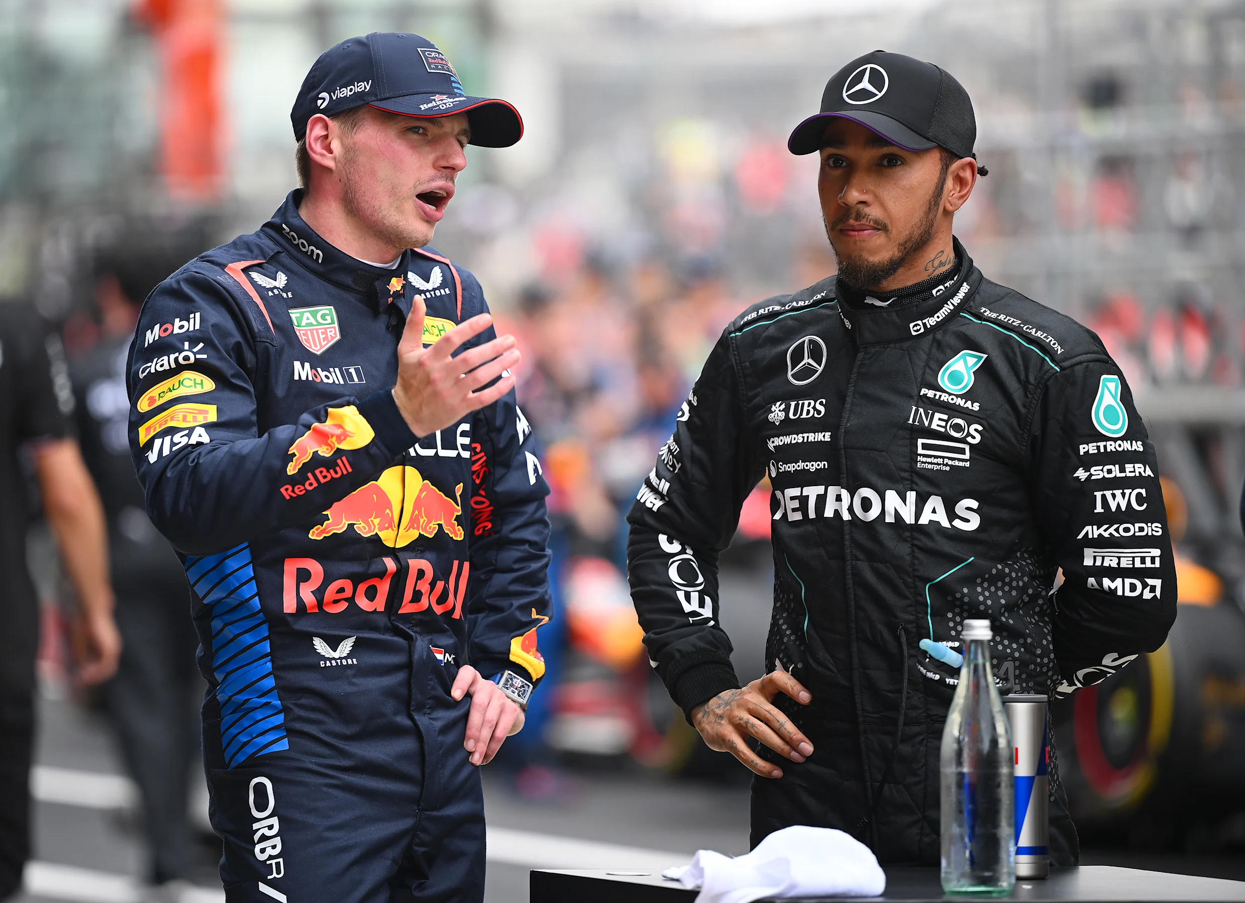 SHANGHAI, CHINA - APRIL 20: Sprint winner Max Verstappen of the Netherlands and Oracle Red Bull