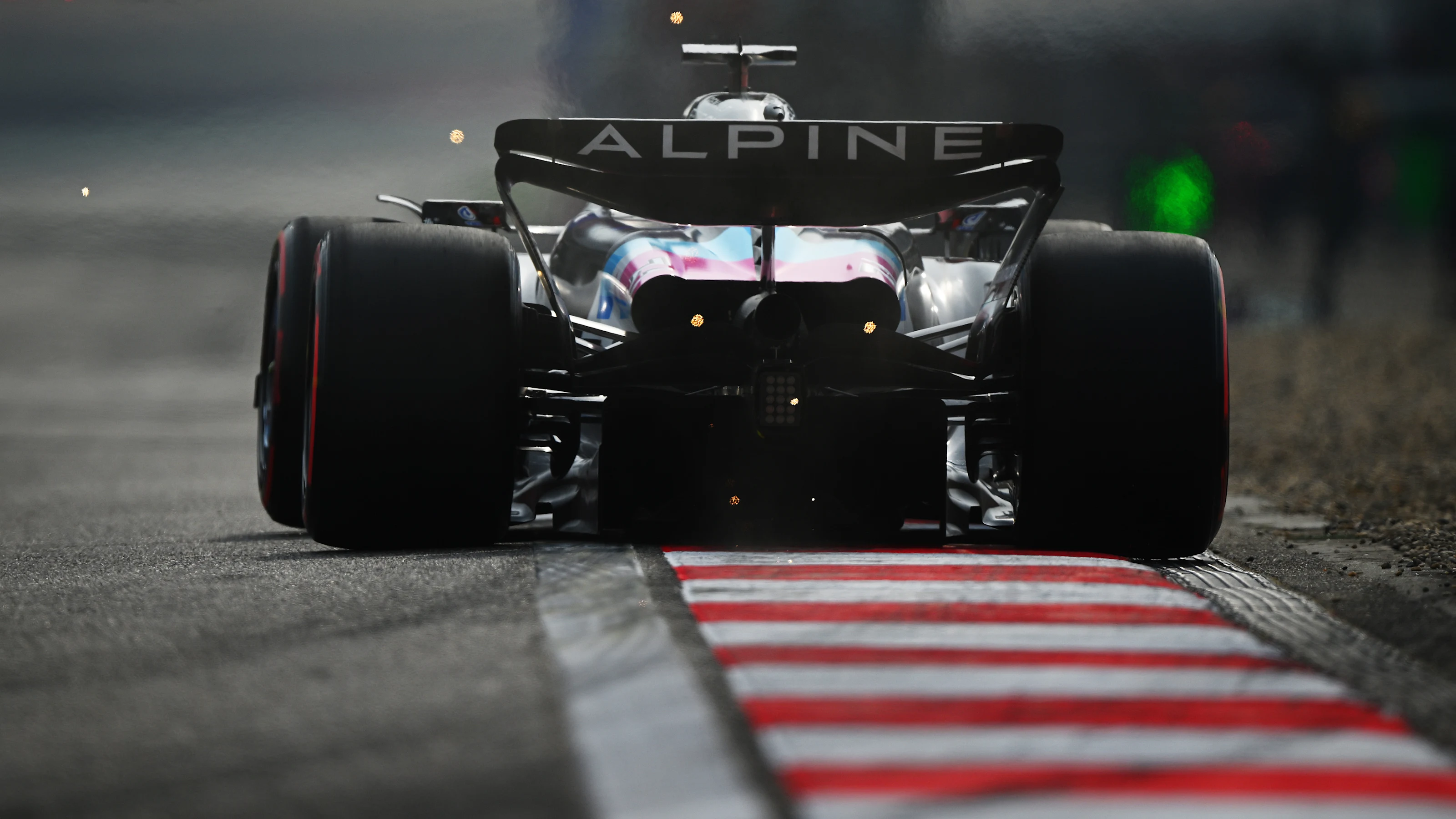 SHANGHAI, CHINA - APRIL 20: Esteban Ocon of France driving the (31) Alpine F1 A524 Renault on track