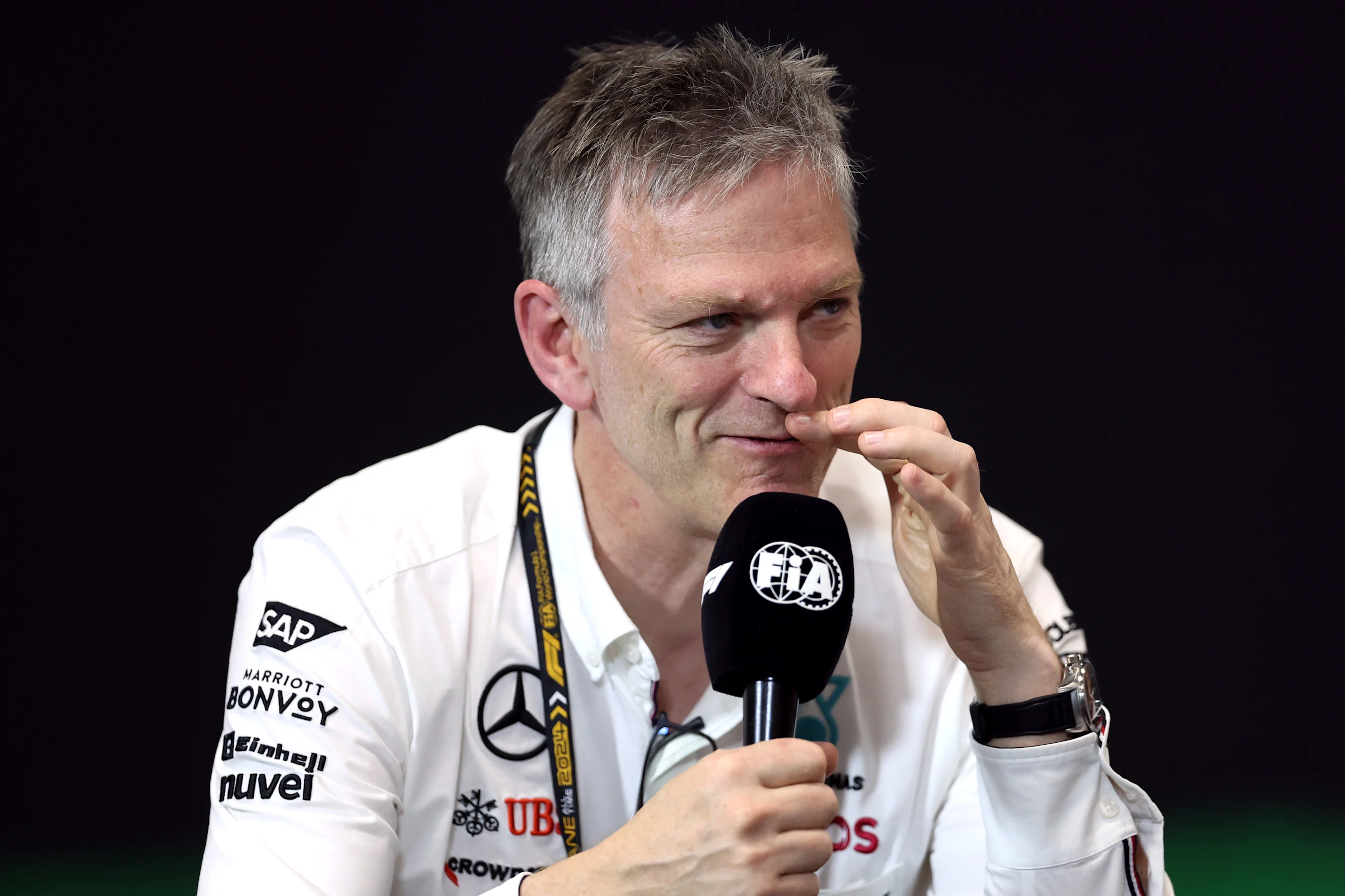 IMOLA, ITALY - MAY 17: James Allison, Technical Director at Mercedes GP attends the Team Principals