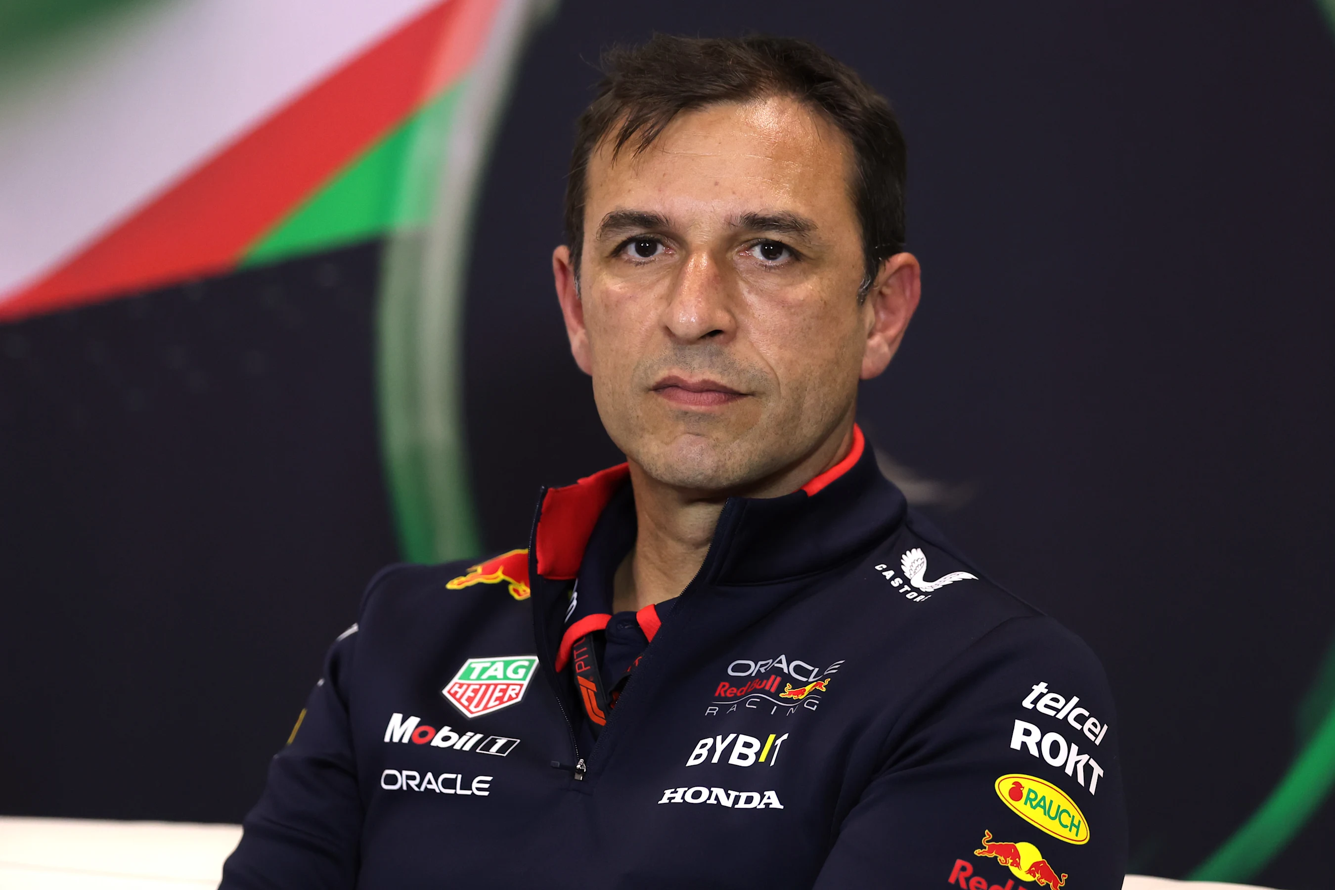 IMOLA, ITALY - MAY 17: Pierre Wache, Chief Engineer of Performance Engineering at Oracle Red Bull
