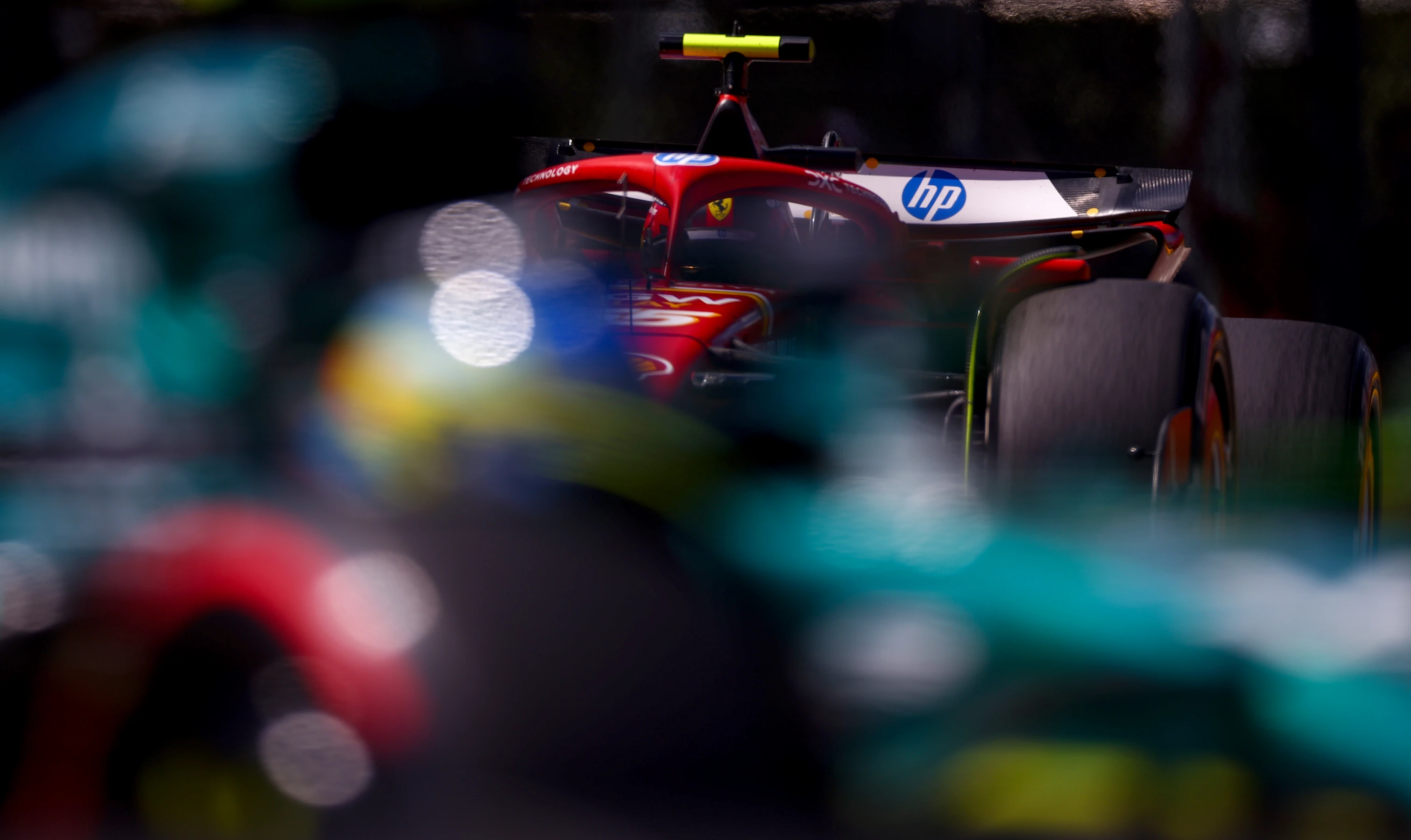 IMOLA, ITALY - MAY 17: Carlos Sainz of Spain driving (55) the Ferrari SF-24 on track during