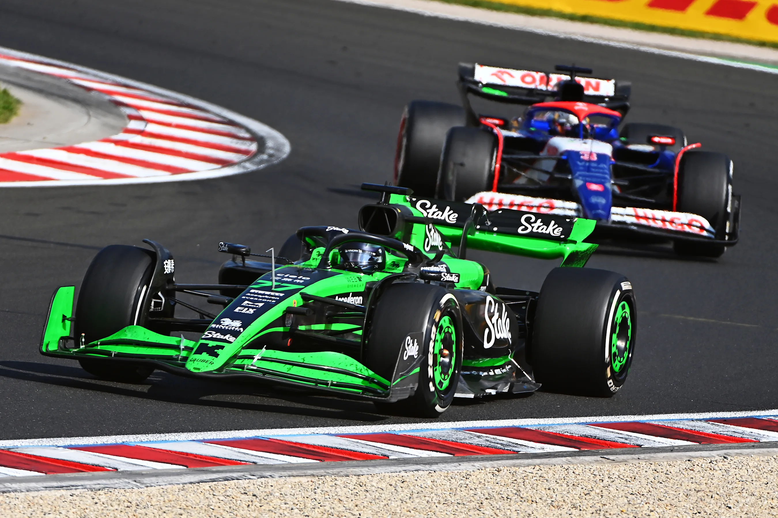 BUDAPEST, HUNGARY - JULY 21: Valtteri Bottas of Finland driving the (77) Kick Sauber C44 Ferrari