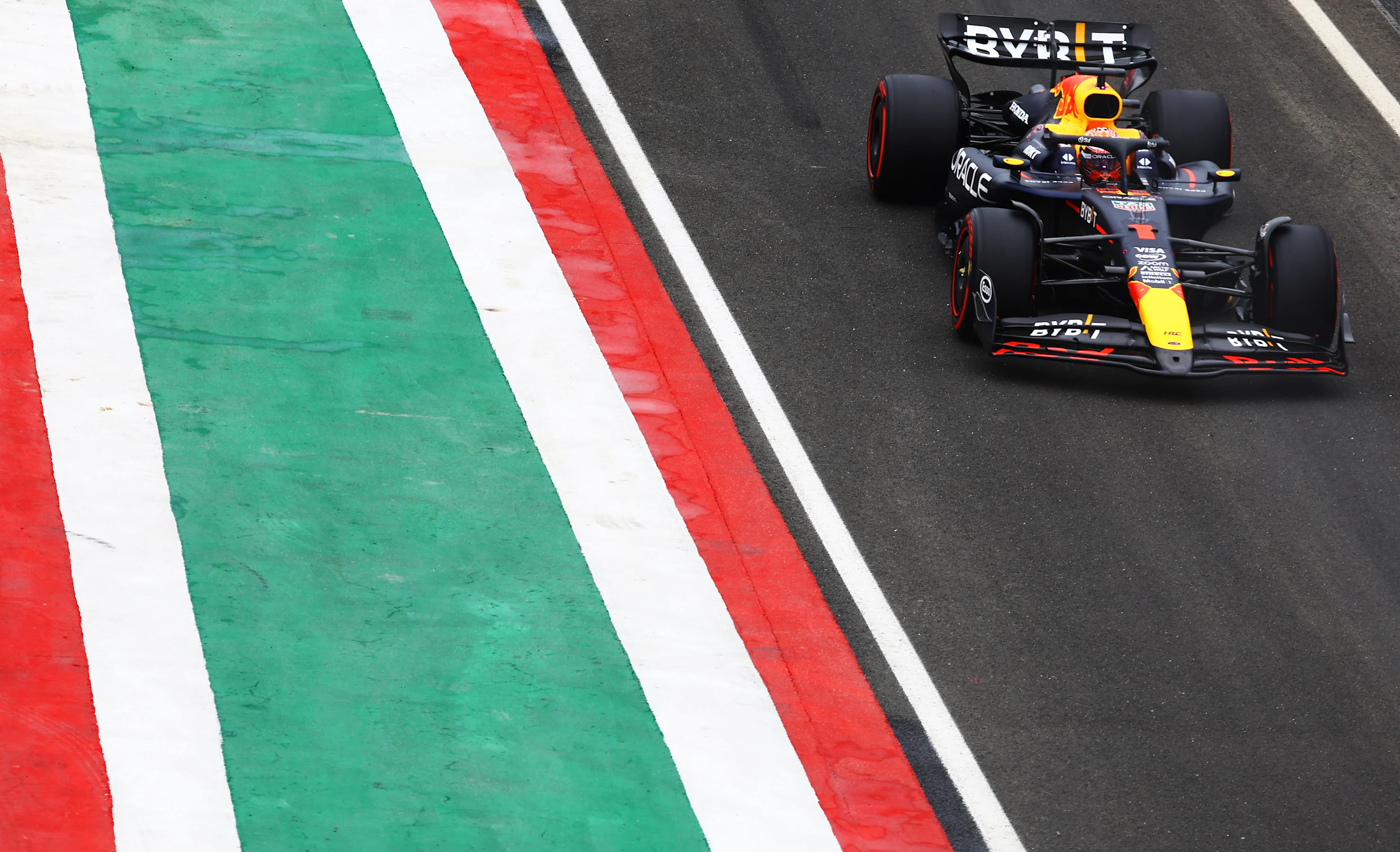 BUDAPEST, HUNGARY - JULY 20: Max Verstappen of the Netherlands driving the (1) Oracle Red Bull