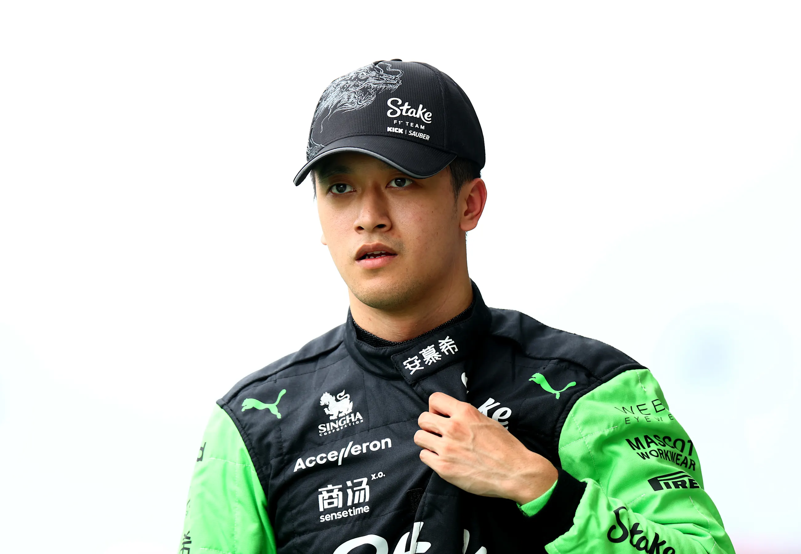 BUDAPEST, HUNGARY - JULY 20: 18th placed qualifier Zhou Guanyu of China and Stake F1 Team Kick