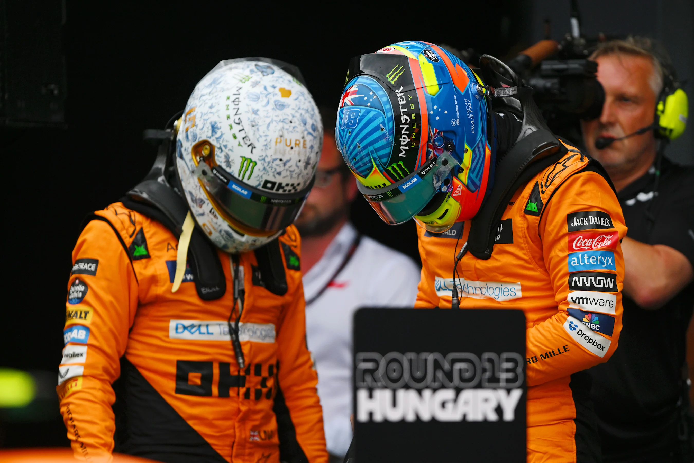 BUDAPEST, HUNGARY - JULY 20: Pole position qualifier Lando Norris of Great Britain and McLaren and