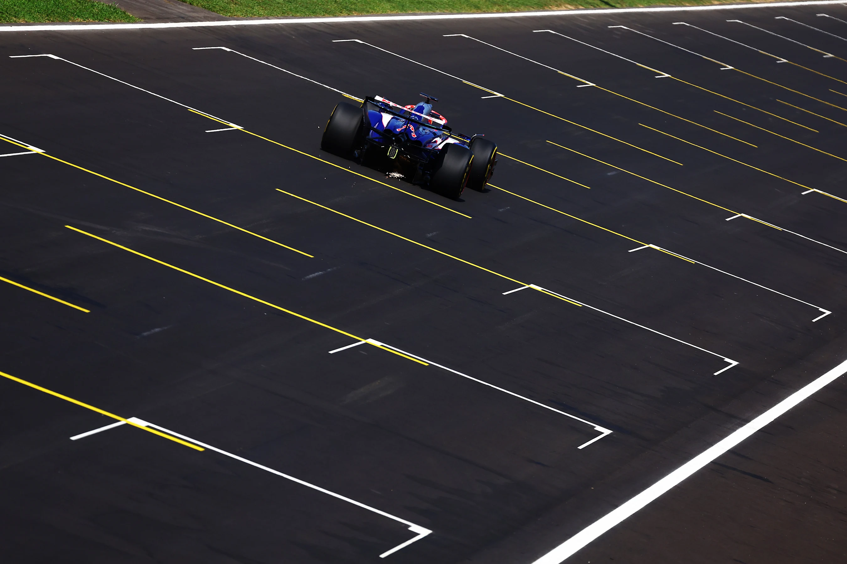 MONZA, ITALY - AUGUST 30: Daniel Ricciardo of Australia driving the (3) Visa Cash App RB VCARB 01