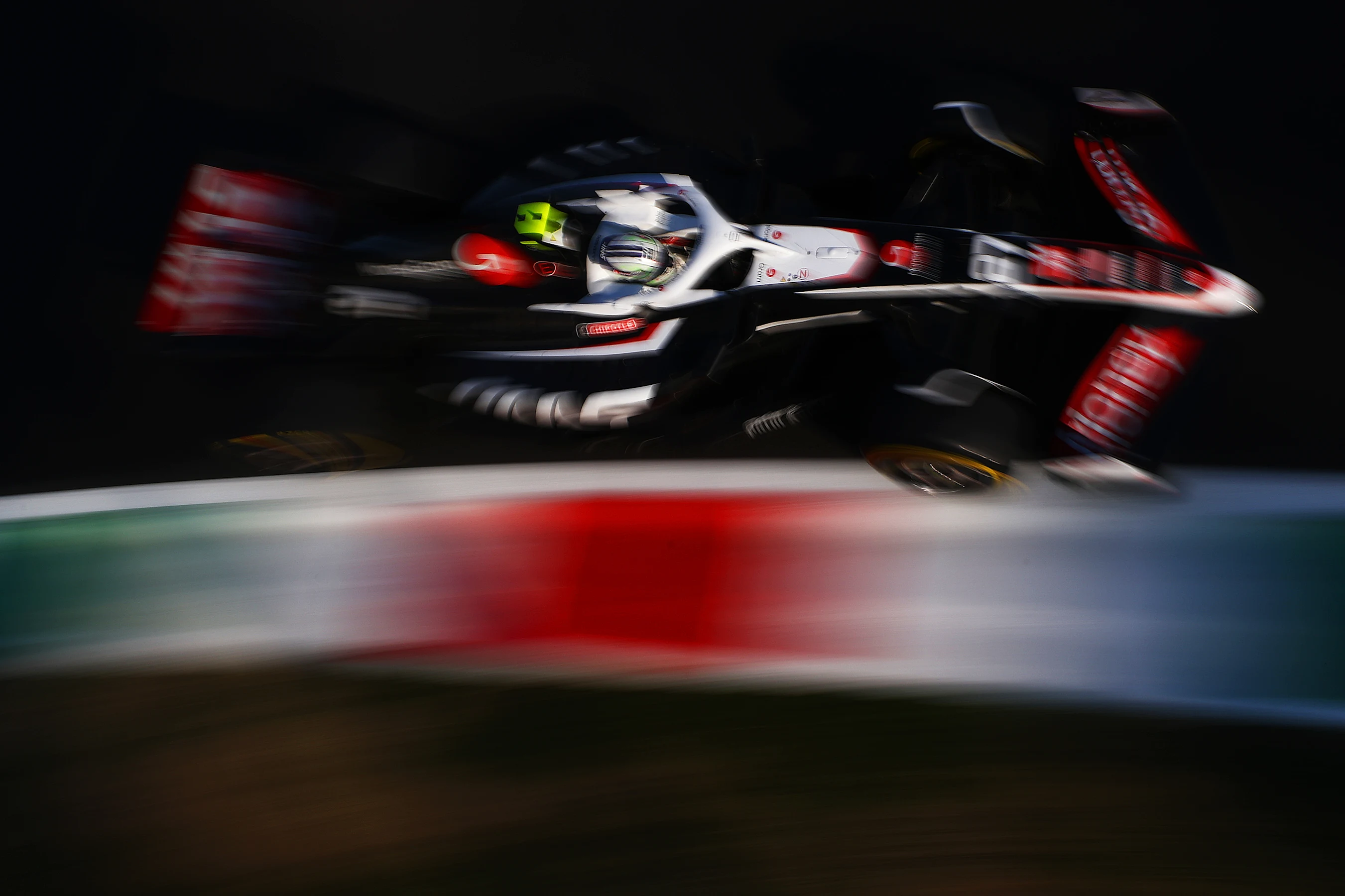 MONZA, ITALY - AUGUST 30: Nico Hulkenberg of Germany driving the (27) Haas F1 VF-24 Ferrari on
