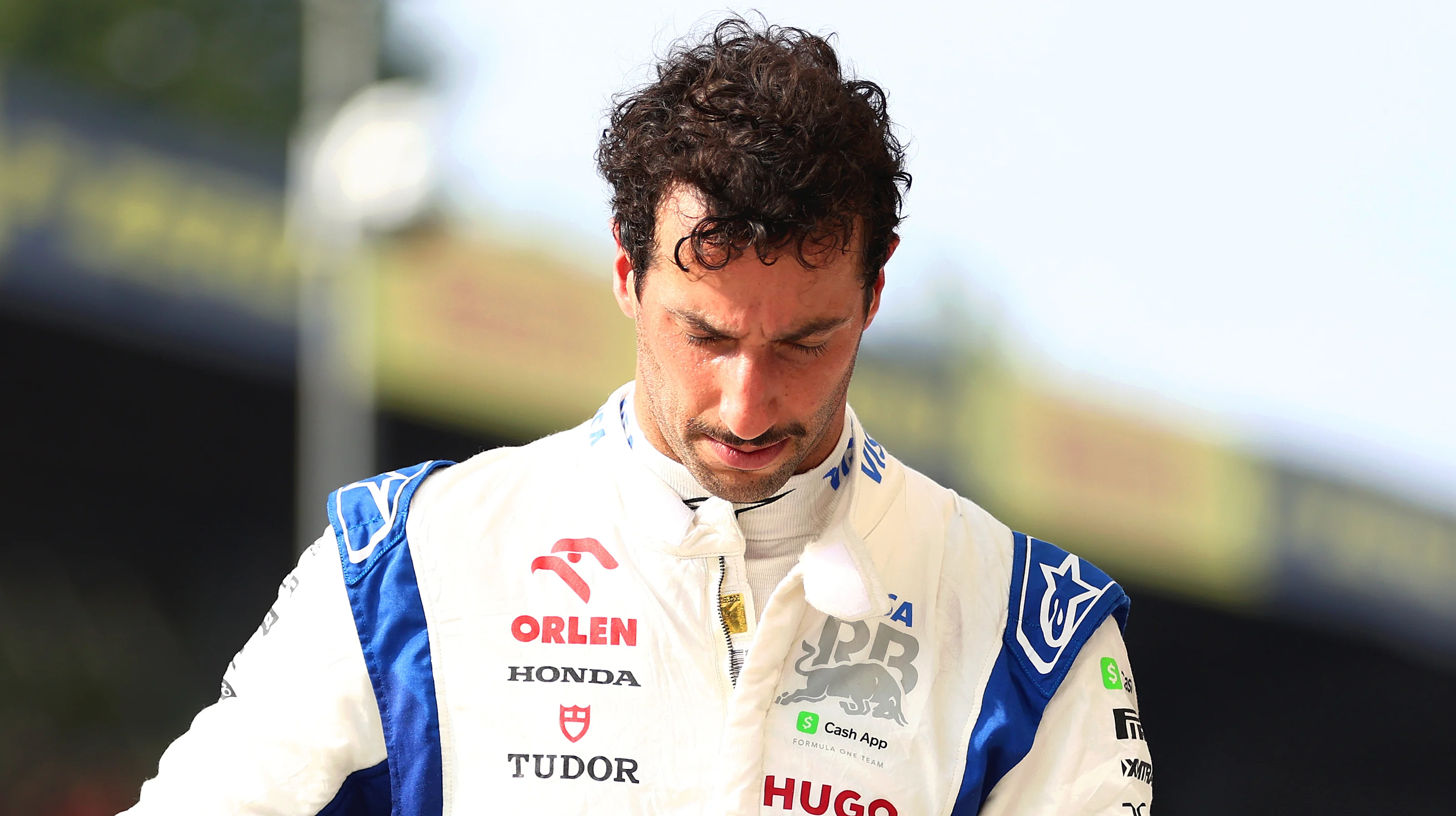 MONZA, ITALY - AUGUST 31: Twelfth qualifier Daniel Ricciardo of Australia and Visa Cash App RB