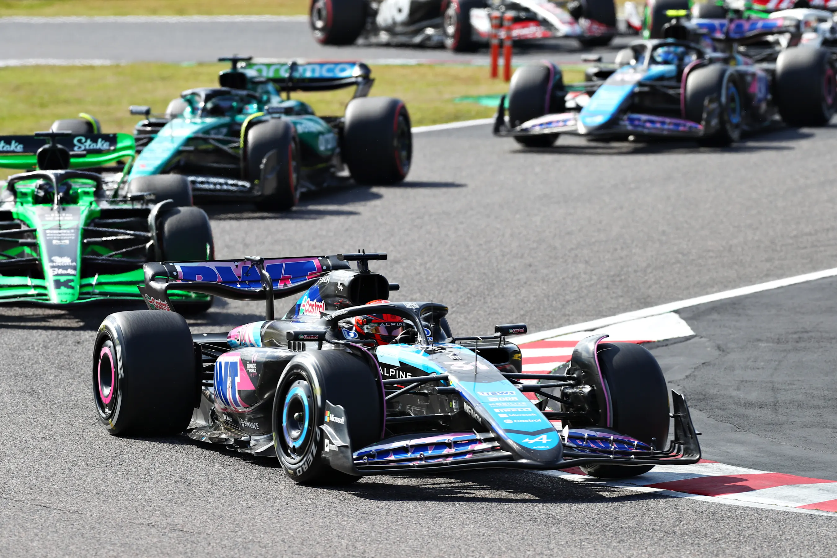 SUZUKA, JAPAN - APRIL 07: Esteban Ocon of France driving the (31) Alpine F1 A524 Renault on track
