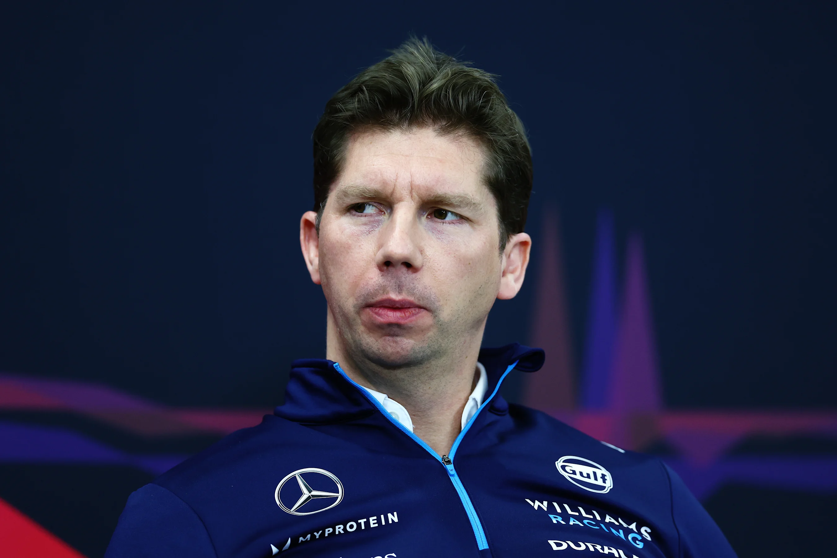 SUZUKA, JAPAN - APRIL 05: James Vowles, Team Principal of Williams attends the Team Principals