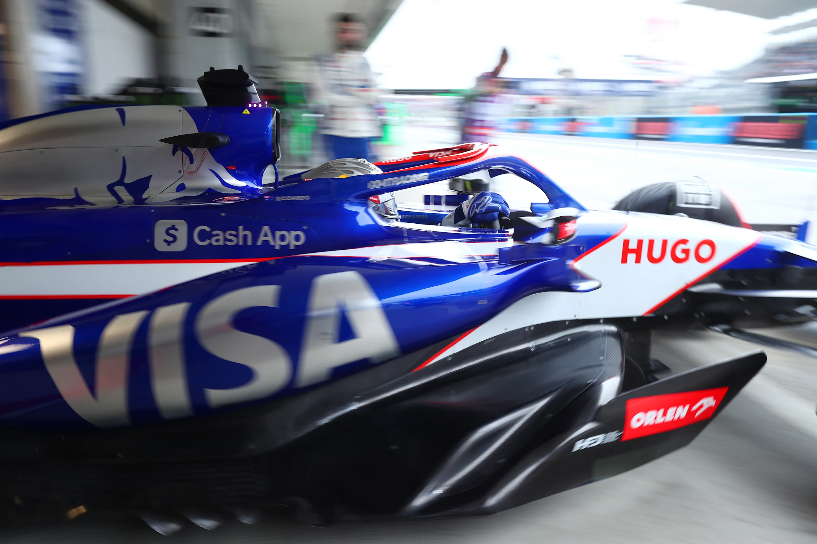 SUZUKA, JAPAN - APRIL 05: Daniel Ricciardo of Australia driving the (3) Visa Cash App RB VCARB 01