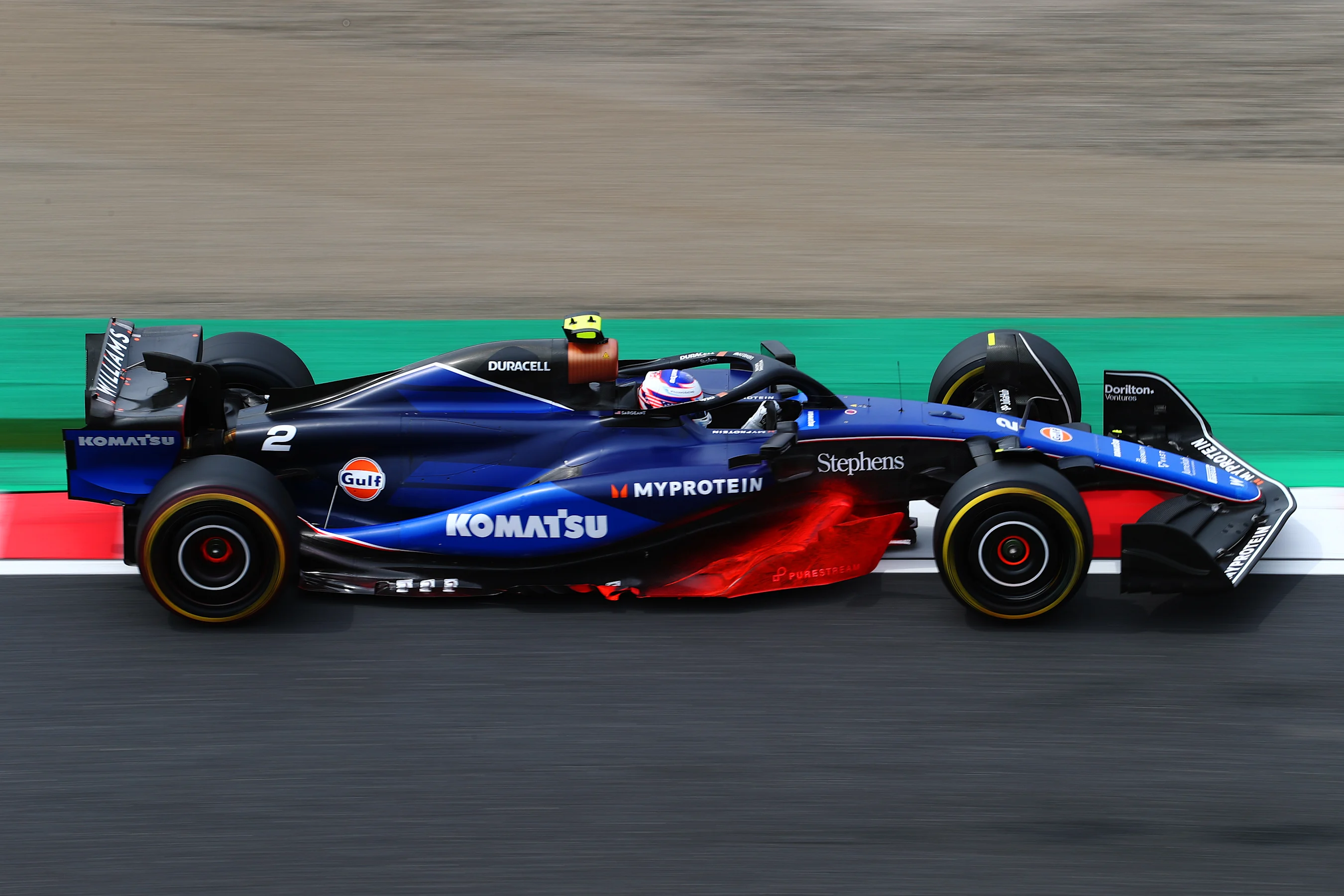 SUZUKA, JAPAN - APRIL 06: Logan Sargeant of United States driving the (2) Williams FW46 Mercedes on