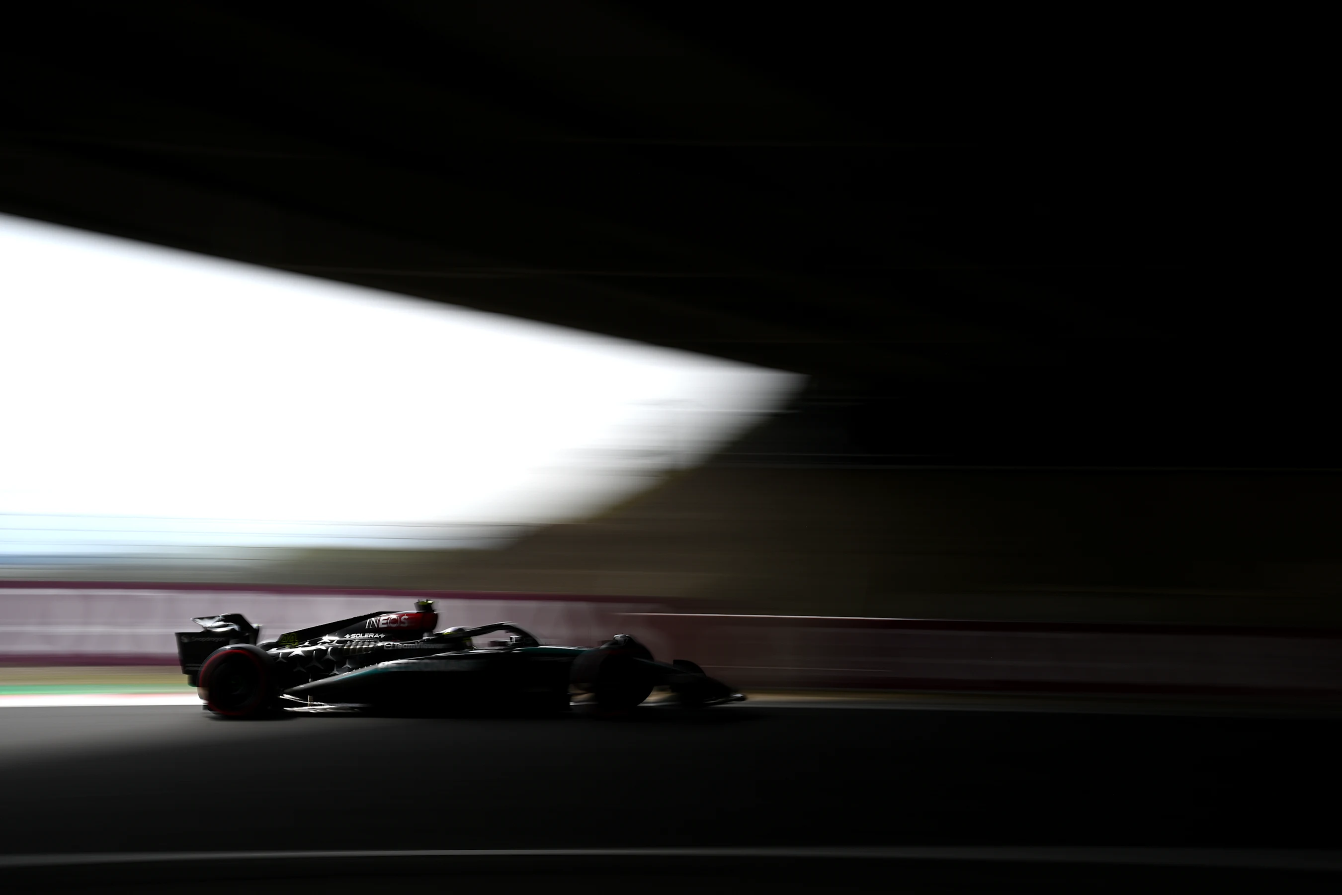 SUZUKA, JAPAN - APRIL 06: Lewis Hamilton of Great Britain driving the (44) Mercedes AMG Petronas F1