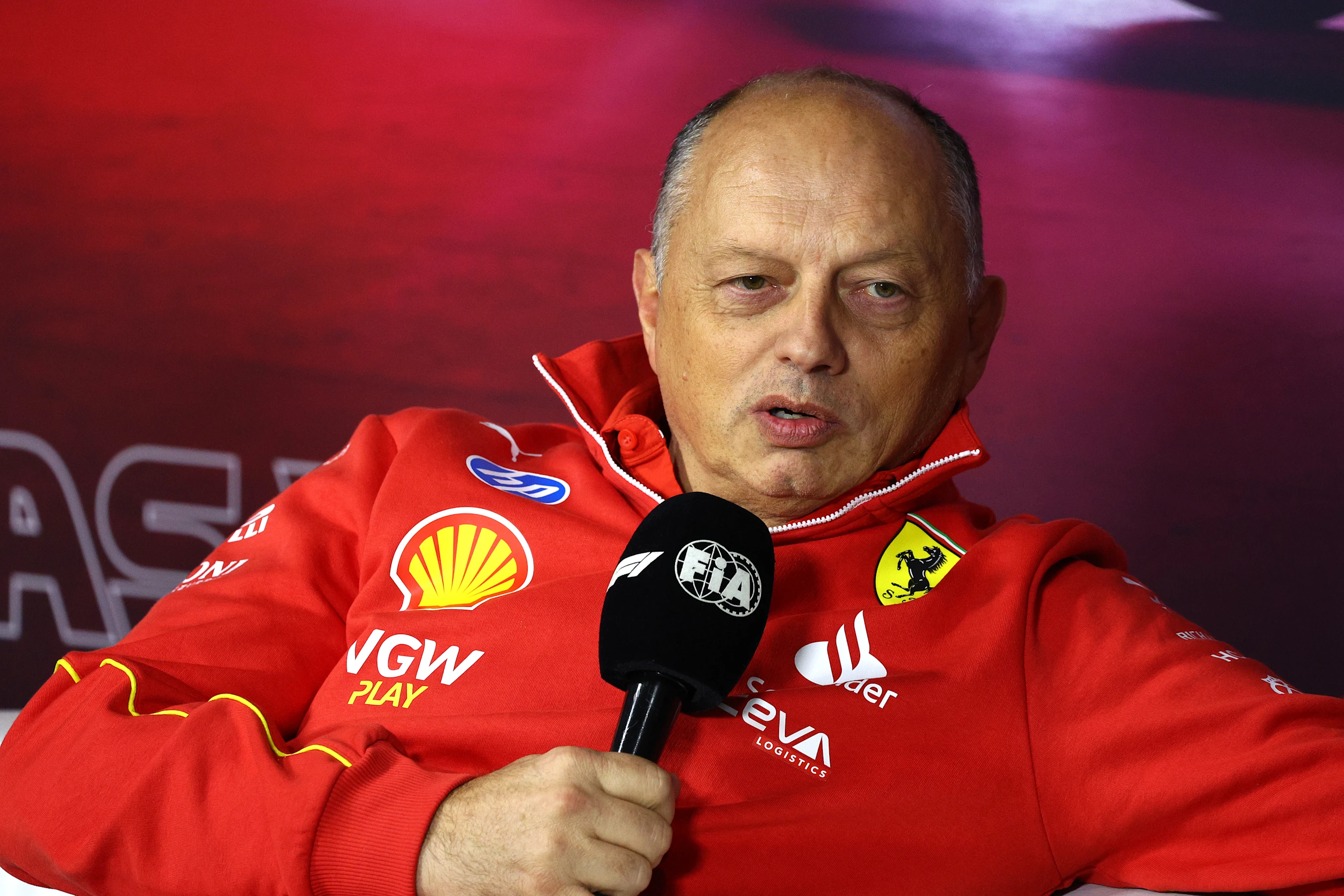 LAS VEGAS, NEVADA - NOVEMBER 21: Ferrari Team Principal Frederic Vasseur attends the Team