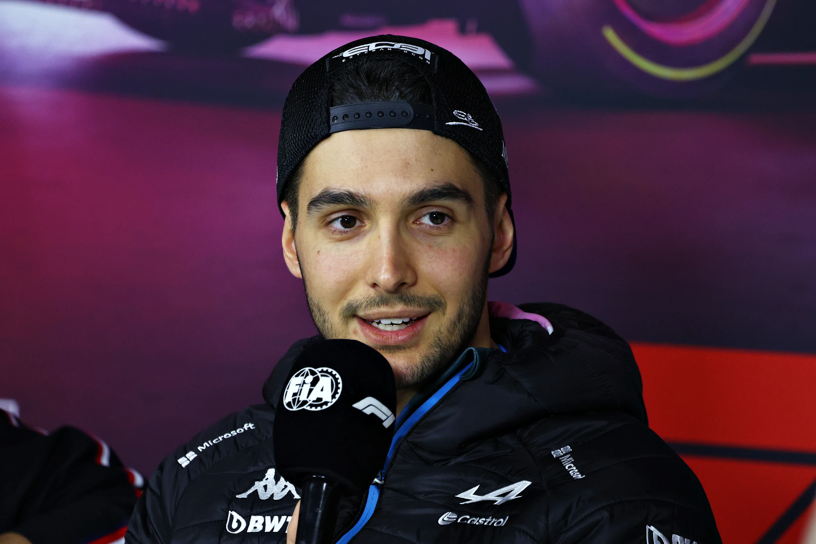 LAS VEGAS, NEVADA - NOVEMBER 20: Esteban Ocon of France and Alpine F1 attends the Drivers Press
