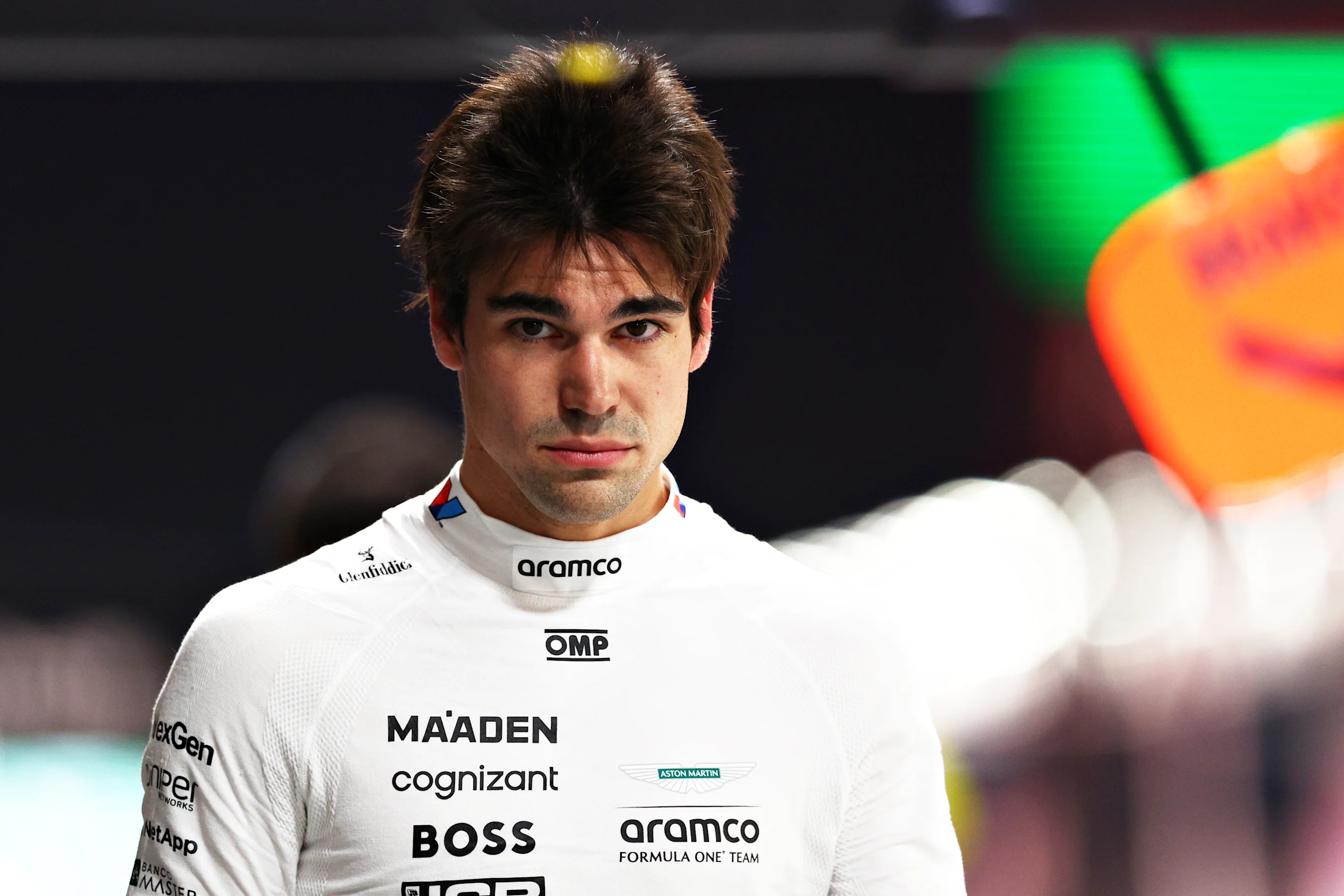 LAS VEGAS, NEVADA - NOVEMBER 22: 20th placed qualifier Lance Stroll of Canada and Aston Martin F1