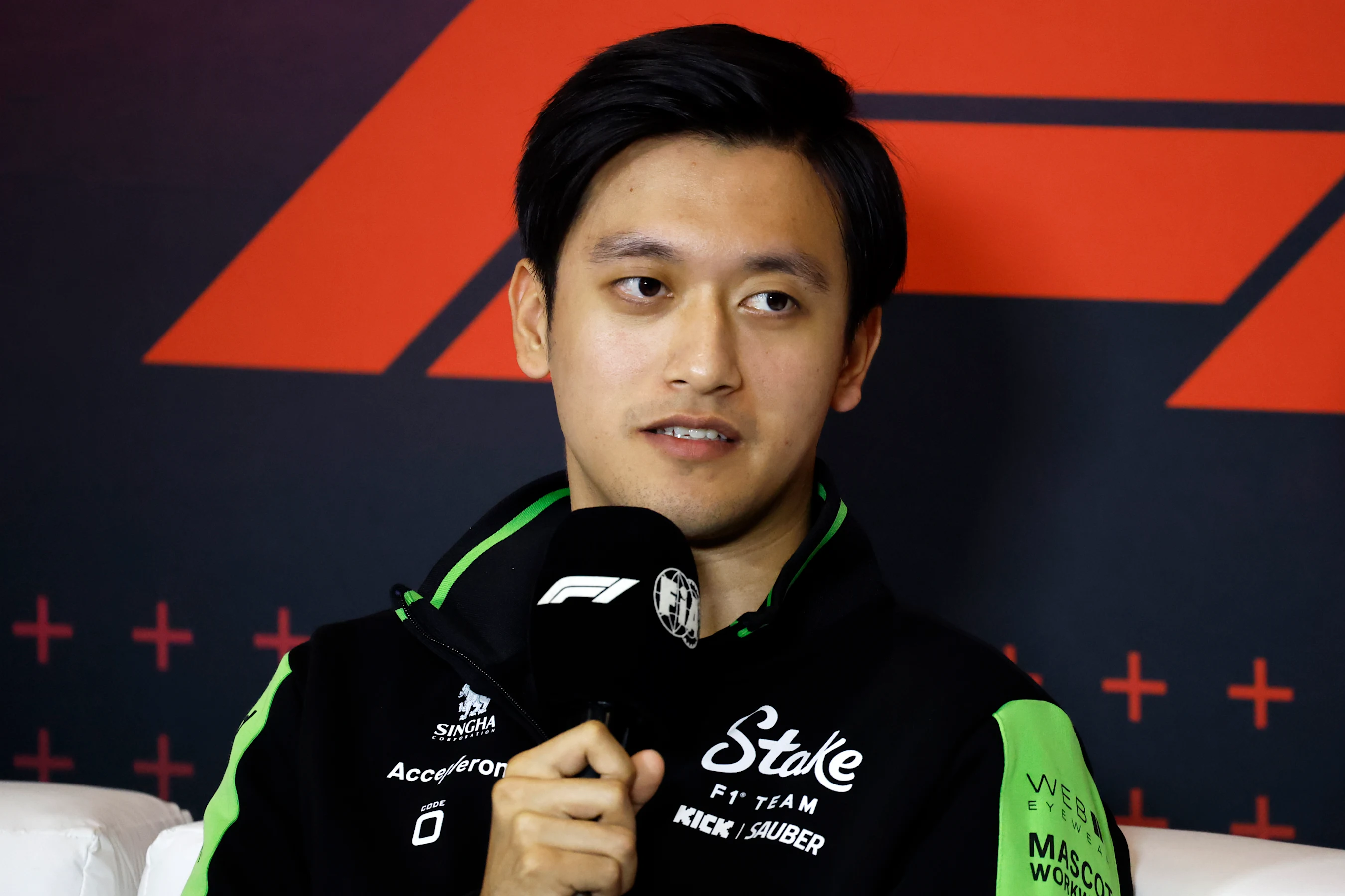 MEXICO CITY, MEXICO - OCTOBER 24: Zhou Guanyu of China and Stake F1 Team Kick Sauber attends the