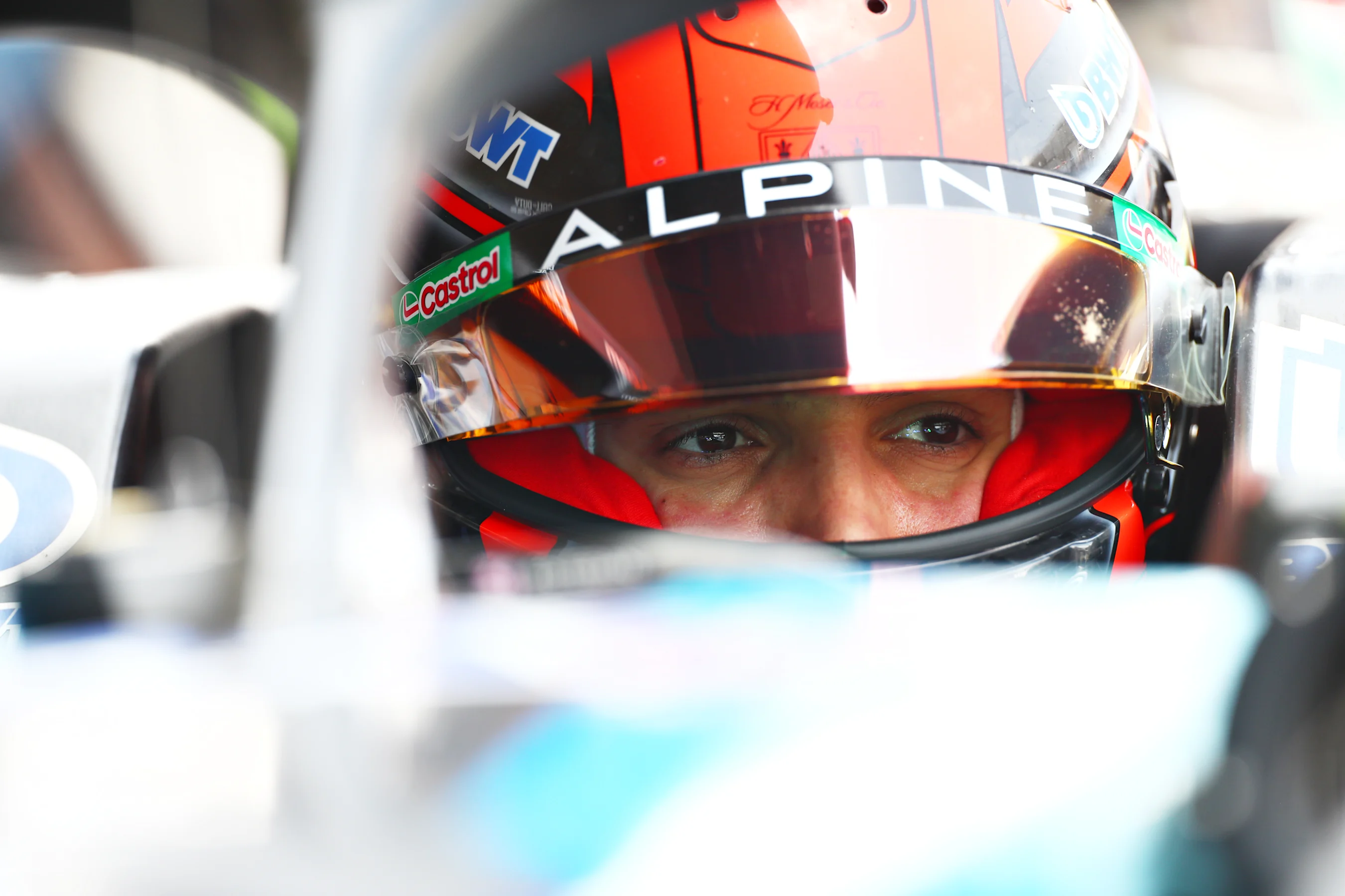 MEXICO CITY, MEXICO - OCTOBER 26: Esteban Ocon of France and Alpine F1 prepares to drive in the