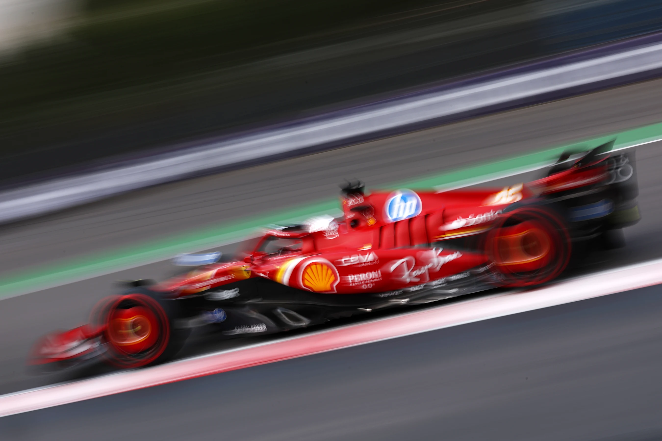 MEXICO CITY, MEXICO - OCTOBER 26: Charles Leclerc of Monaco driving the (16) Ferrari SF-24 on track