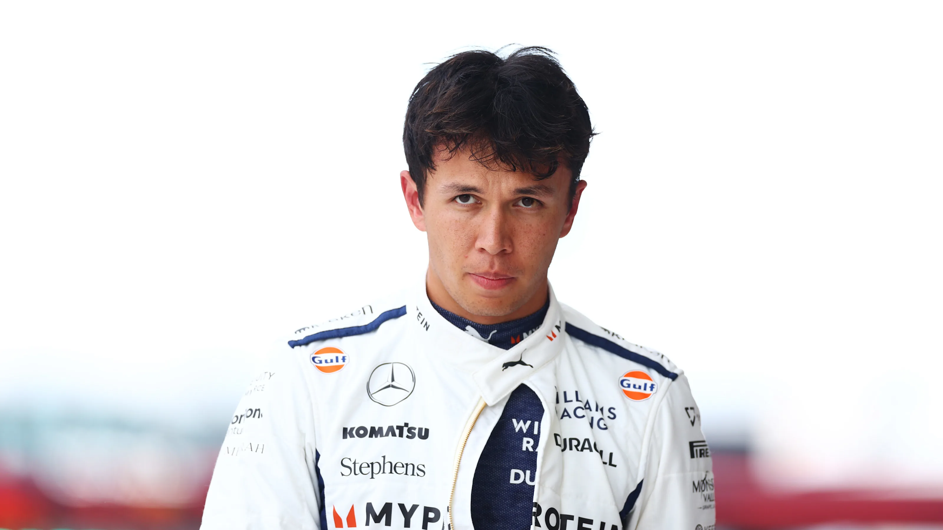 MIAMI, FLORIDA - MAY 03: 20th placed qualifier Alexander Albon of Thailand and Williams walks in