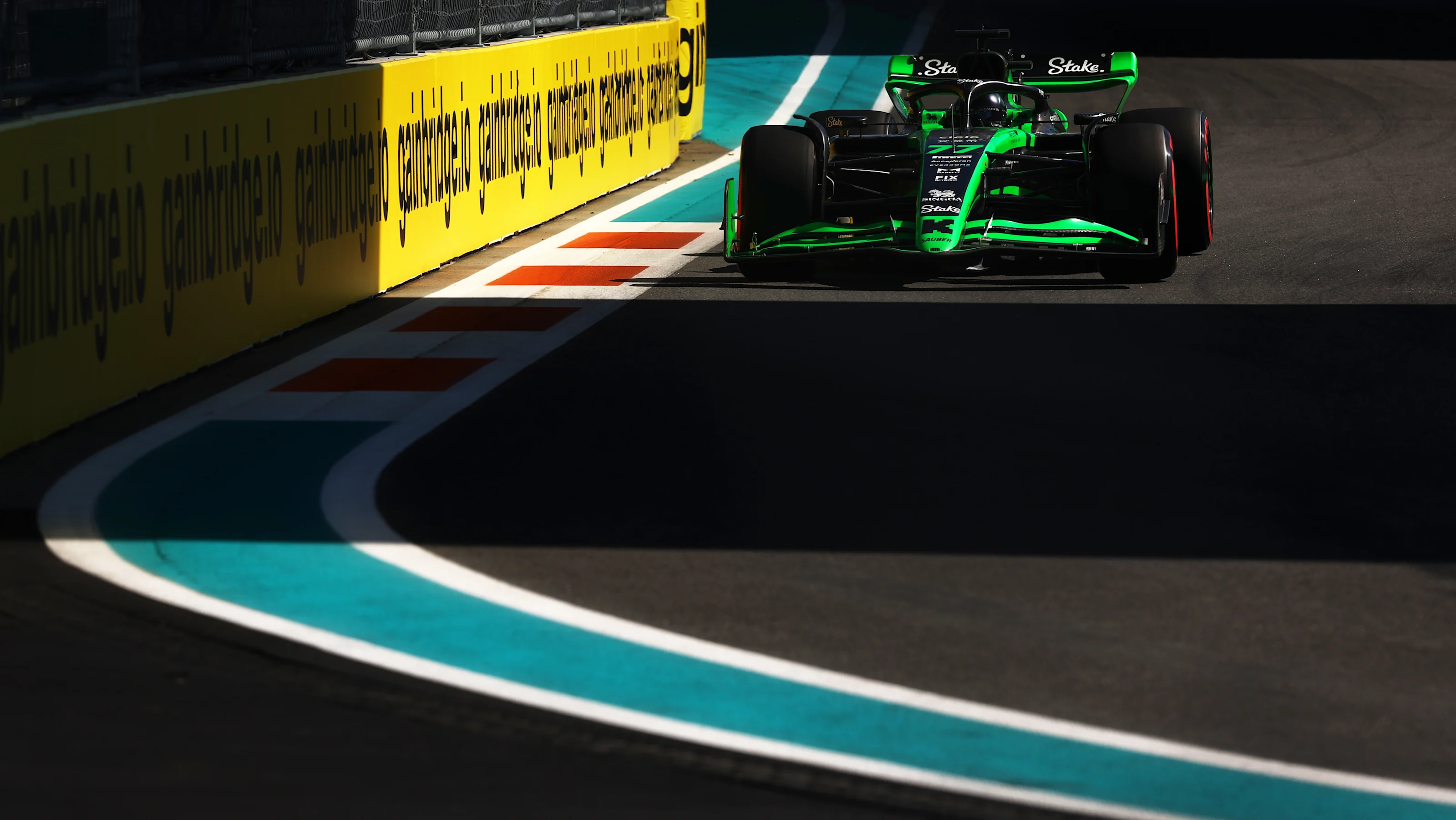 MIAMI, FLORIDA - MAY 04: Valtteri Bottas of Finland driving the (77) Kick Sauber C44 Ferrari on